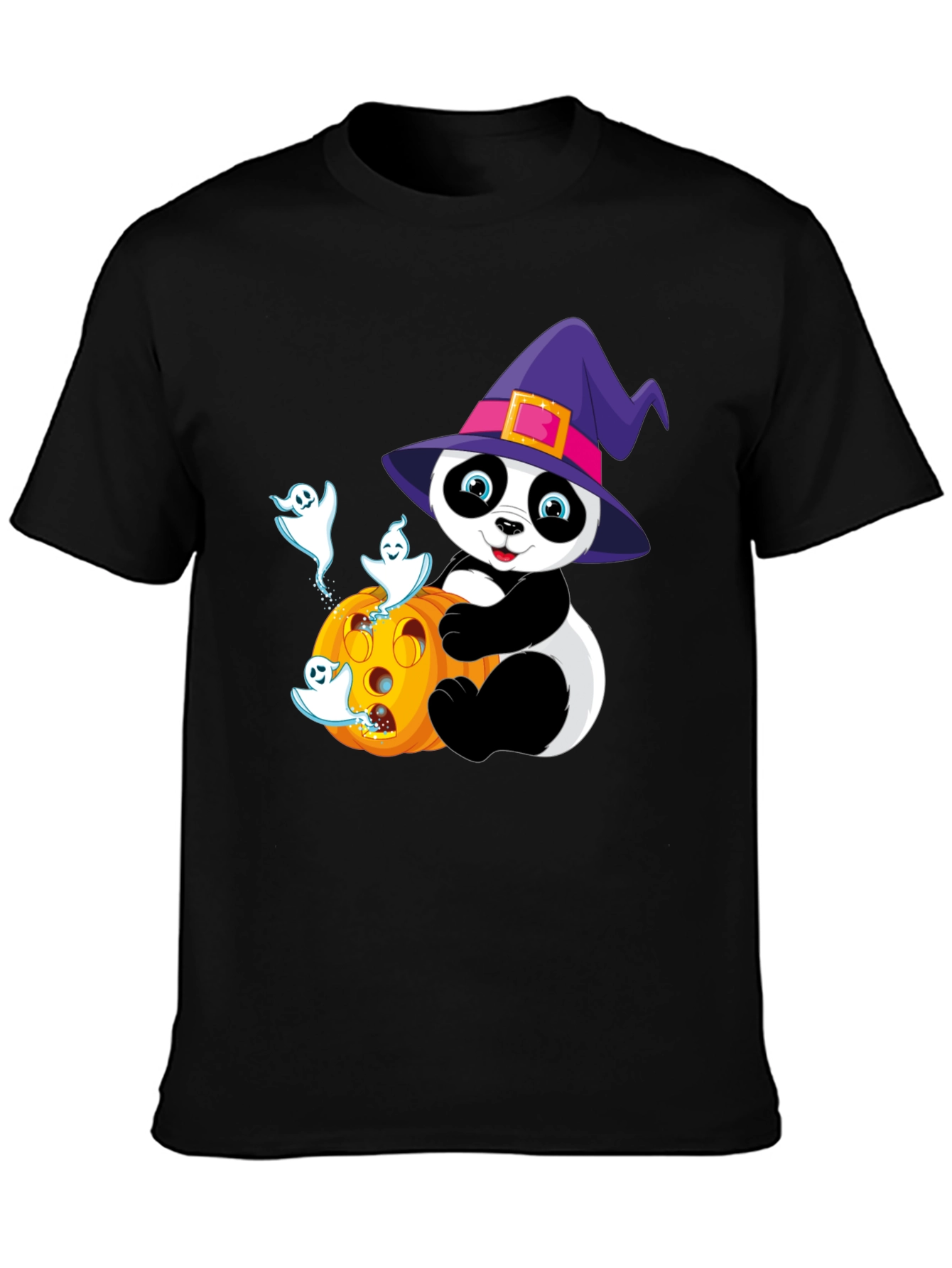 Halloween Panda T-Shirt - Spooky Cute Design