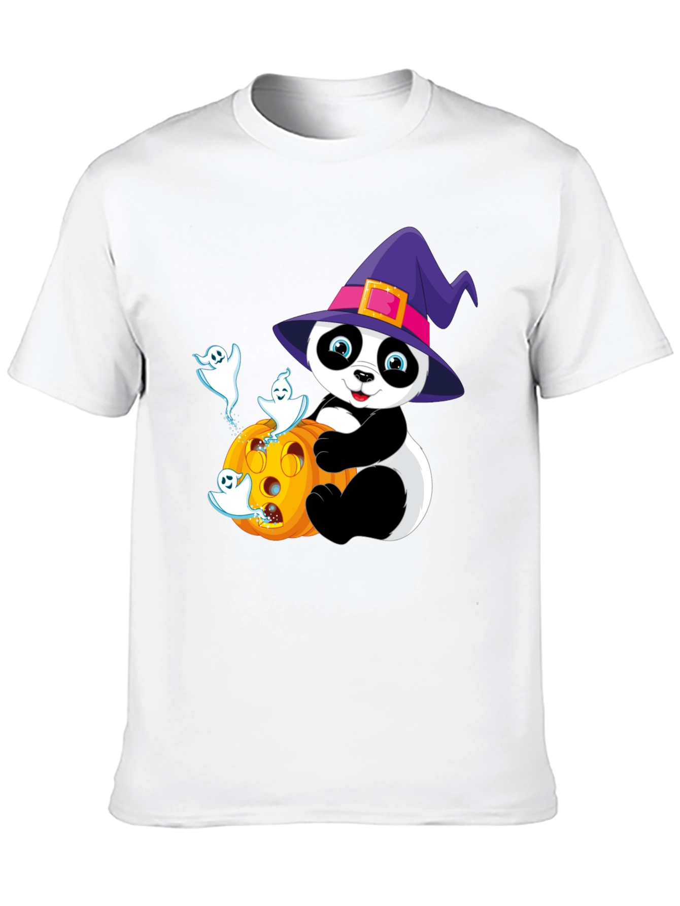Halloween Panda T-Shirt - Spooky Cute Design