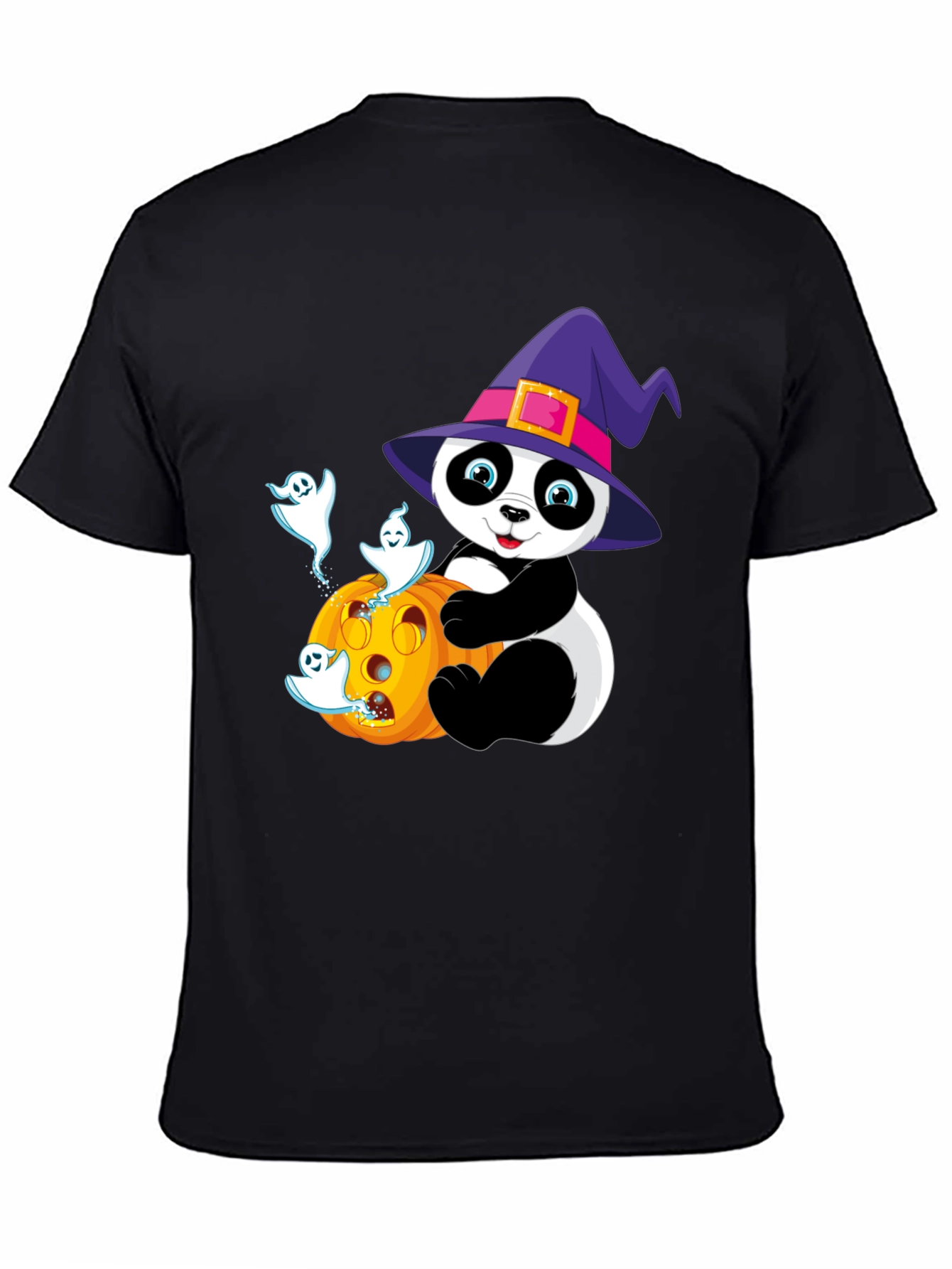 Halloween Panda T-Shirt - Spooky Cute Design