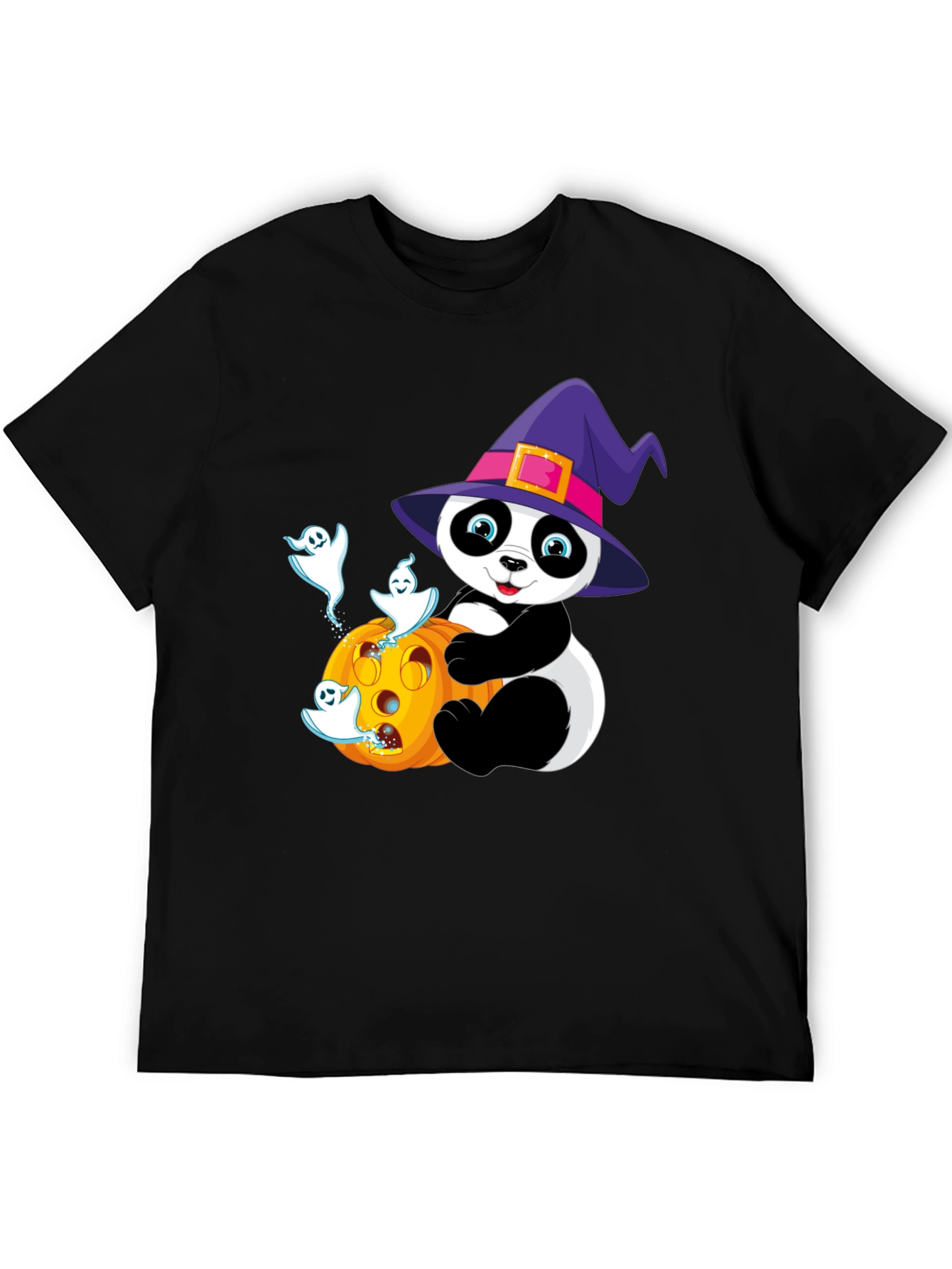 Halloween Panda T-Shirt - Spooky Cute Design