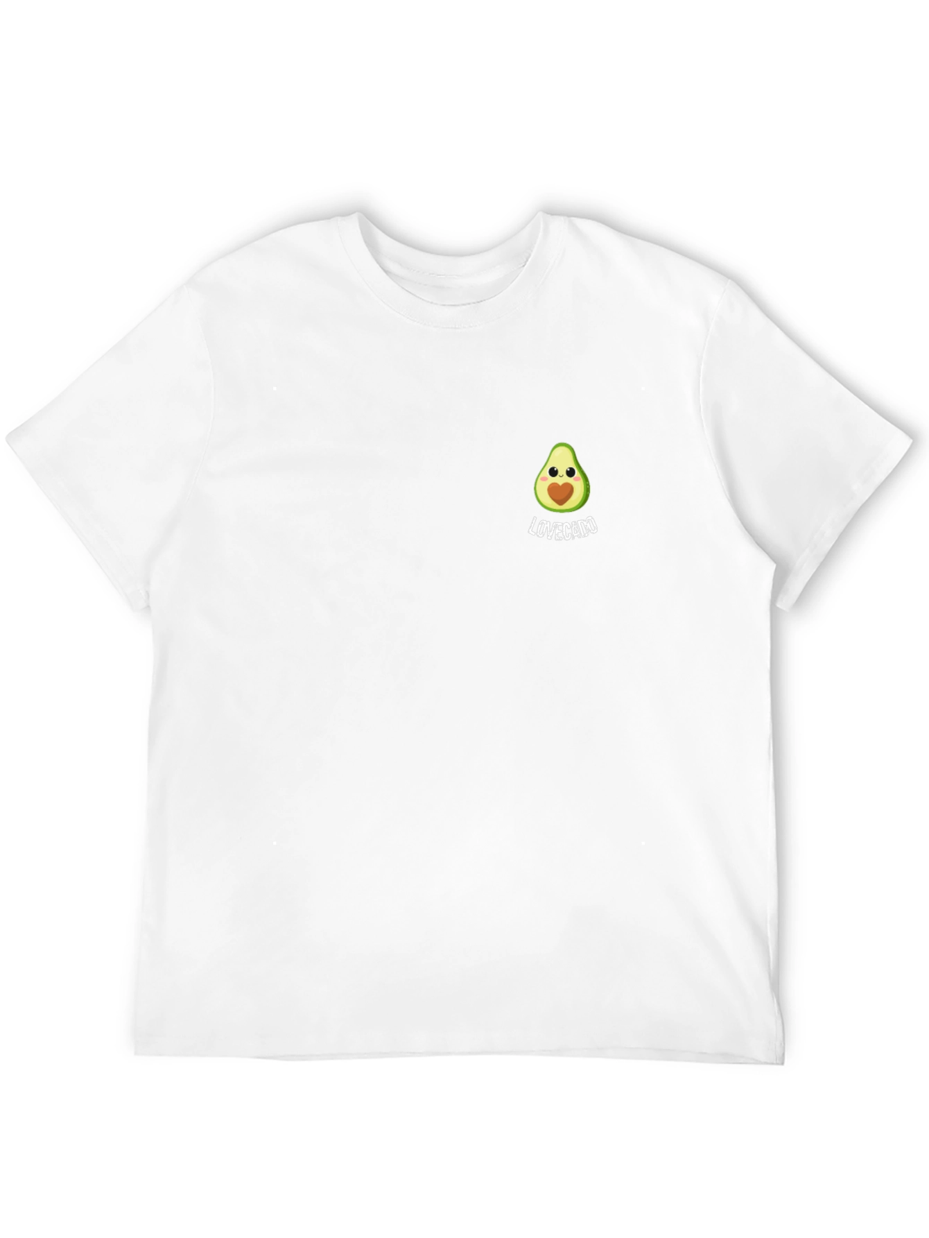 Lovecado Black T-Shirt - Avocado Heart Graphic
