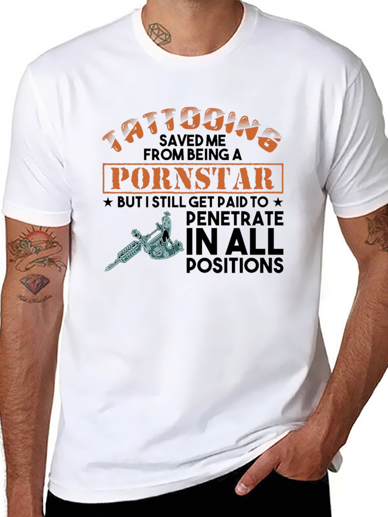 Tattooing Pornstar Graphic Tee