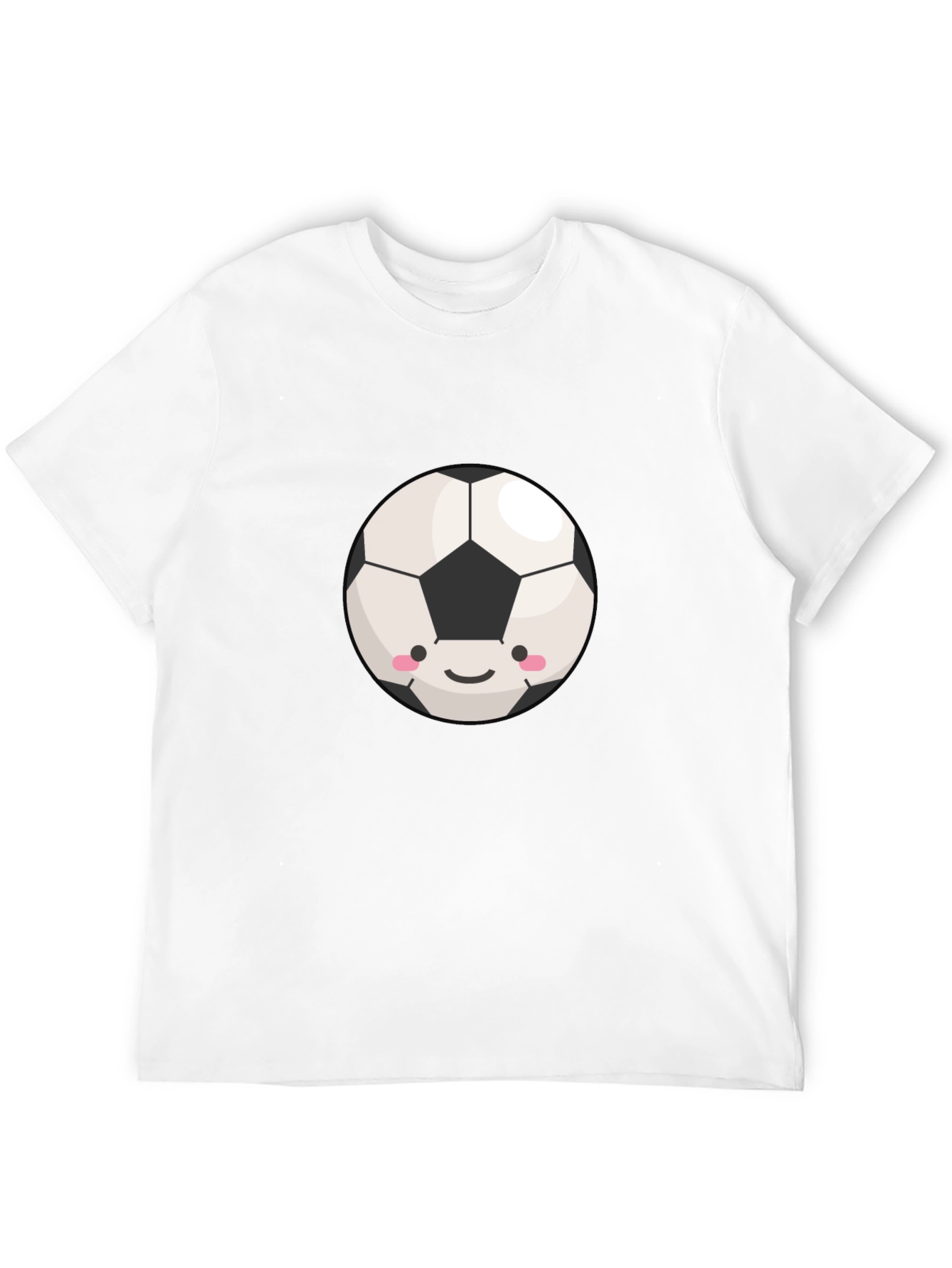 Cute Soccer Ball Graphic T-Shirt