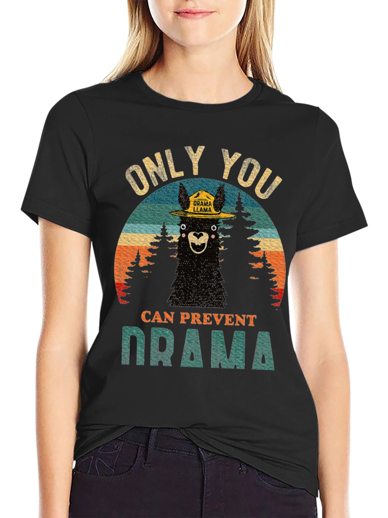 Only You Can Prevent Drama Llama Graphic Tee