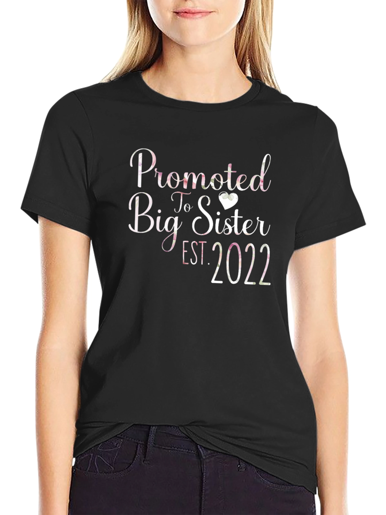Promoted to Big Sister Est. 2022 Graphic Tee