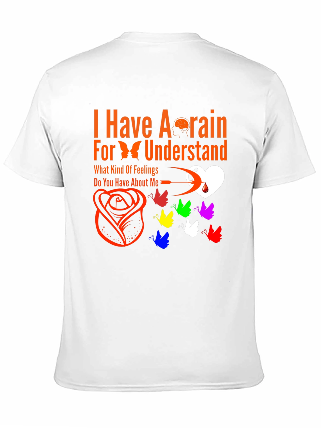 Brain & Butterfly Graphic Tee - Unique Expression