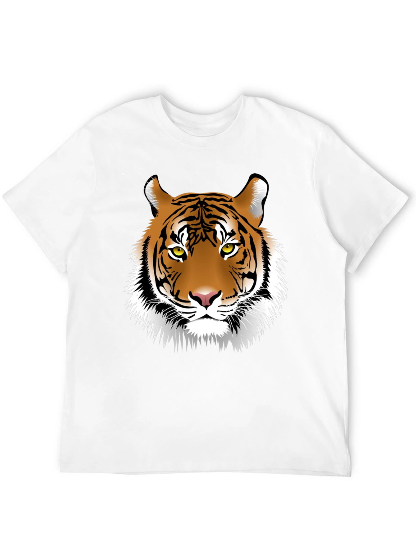 Black Tiger Graphic Tee - Fierce Animal Print Shirt