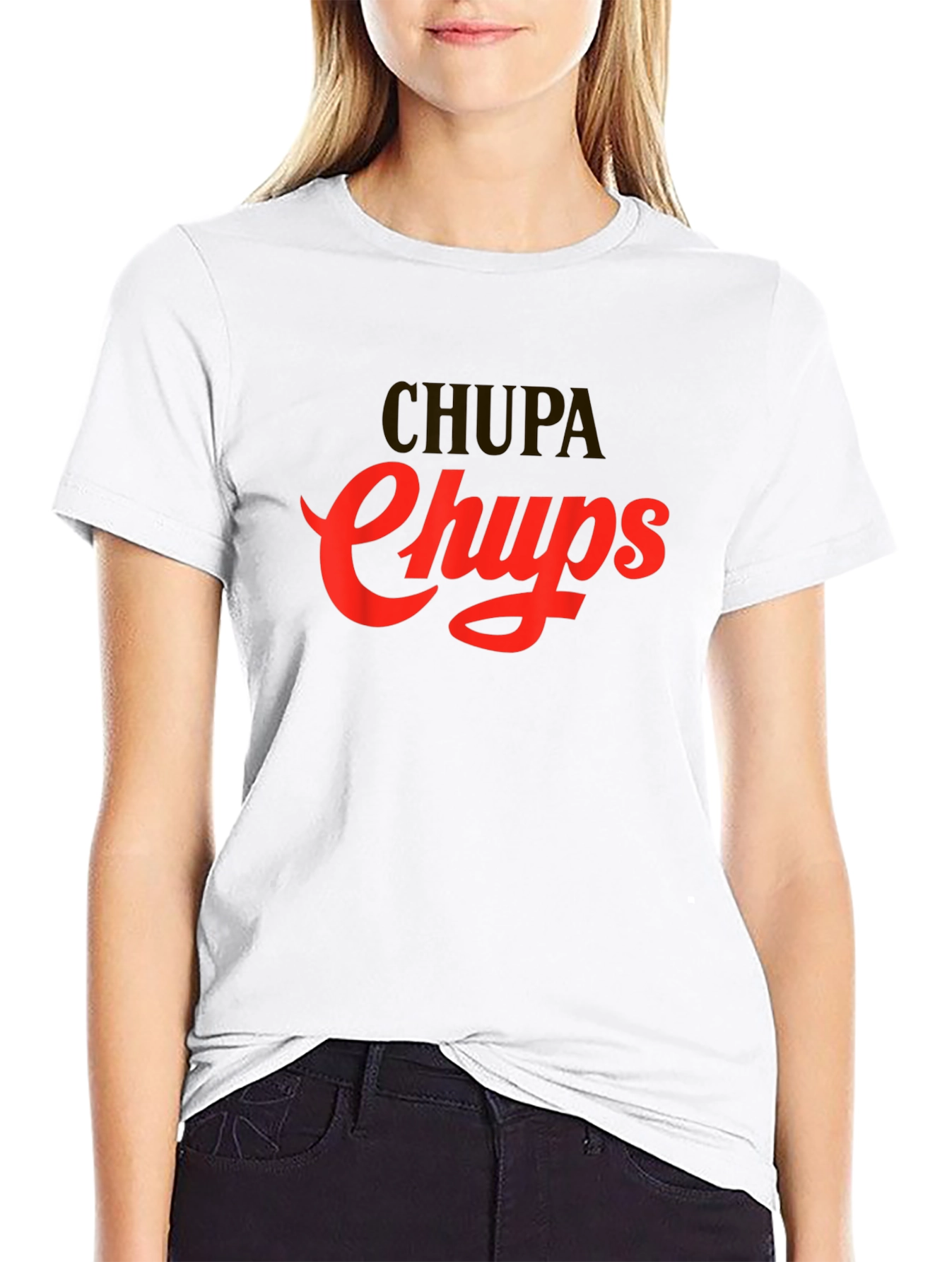 Chupa Chups Black Graphic T-Shirt