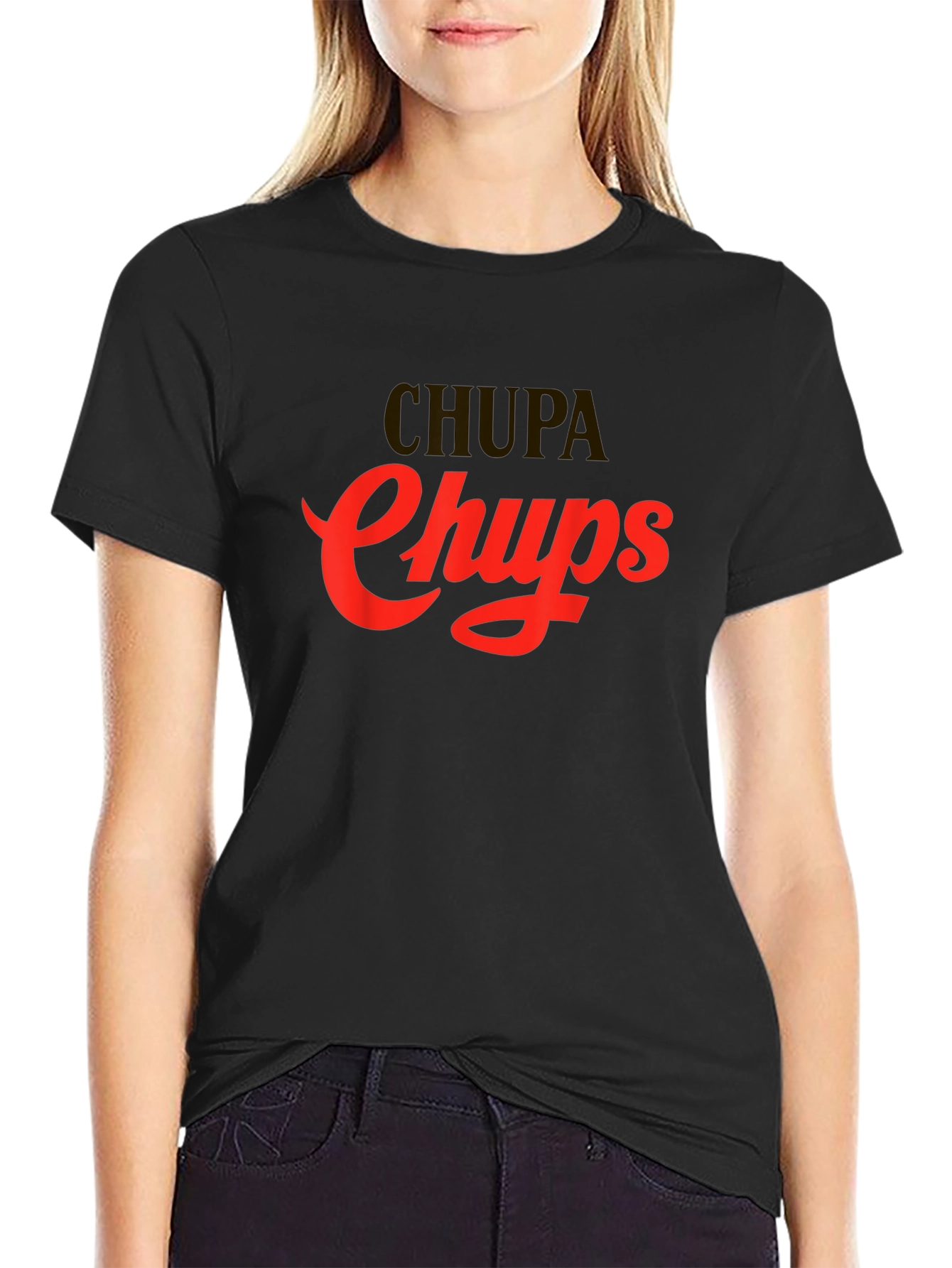 Chupa Chups Black Graphic T-Shirt