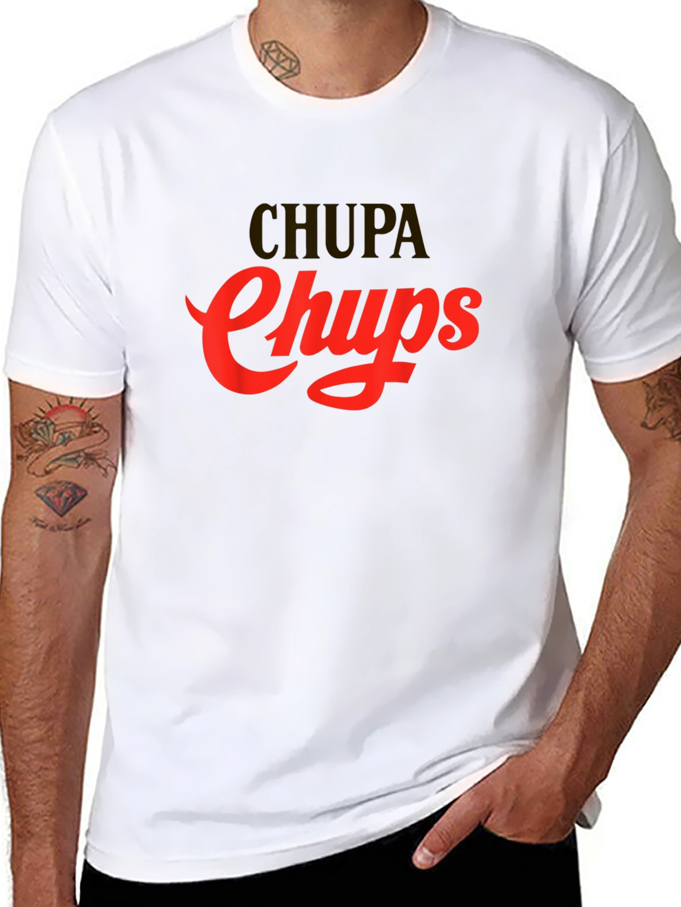 Chupa Chups Black Graphic T-Shirt