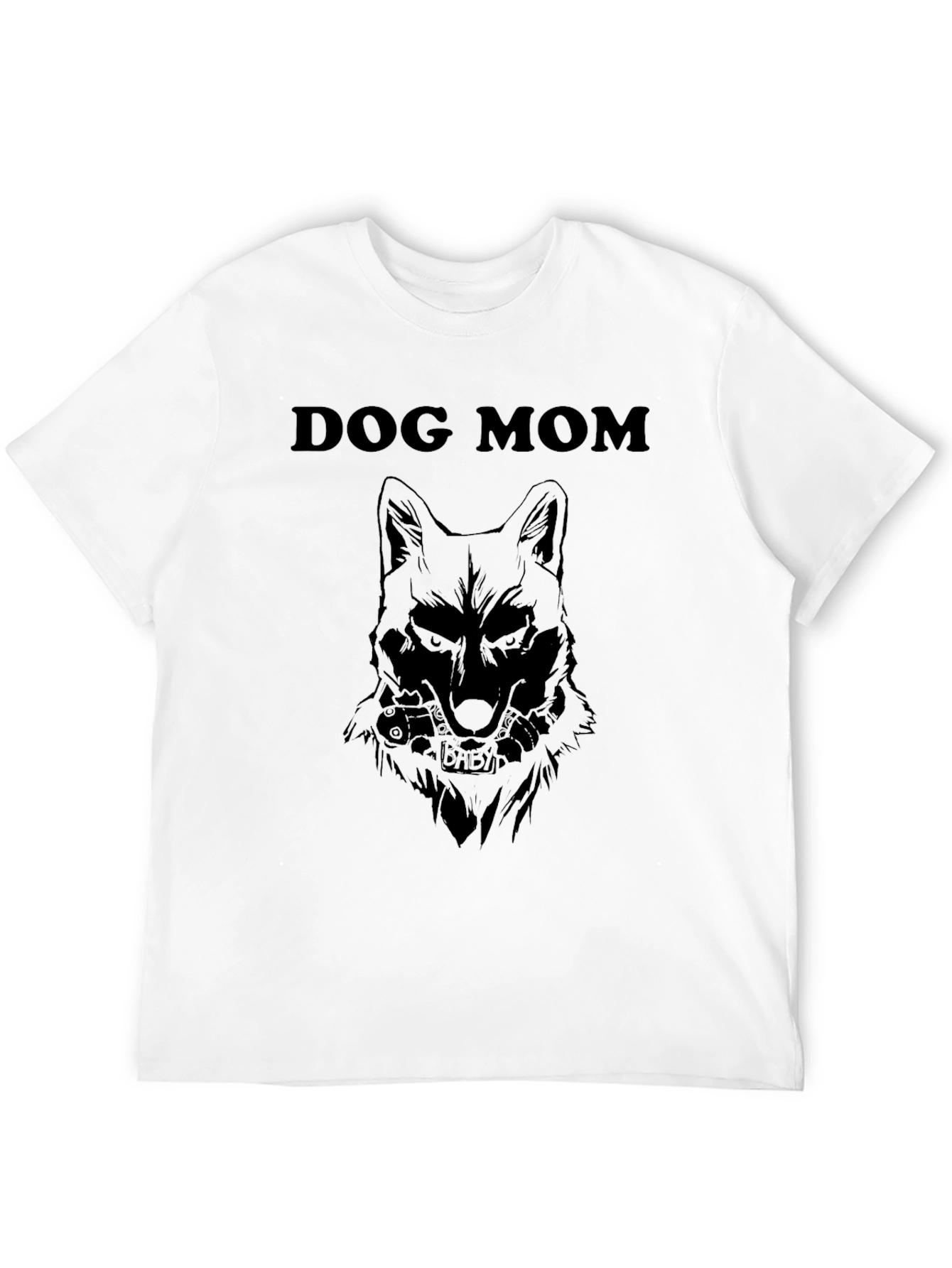 Dog Mom Graphic T-Shirt - Black