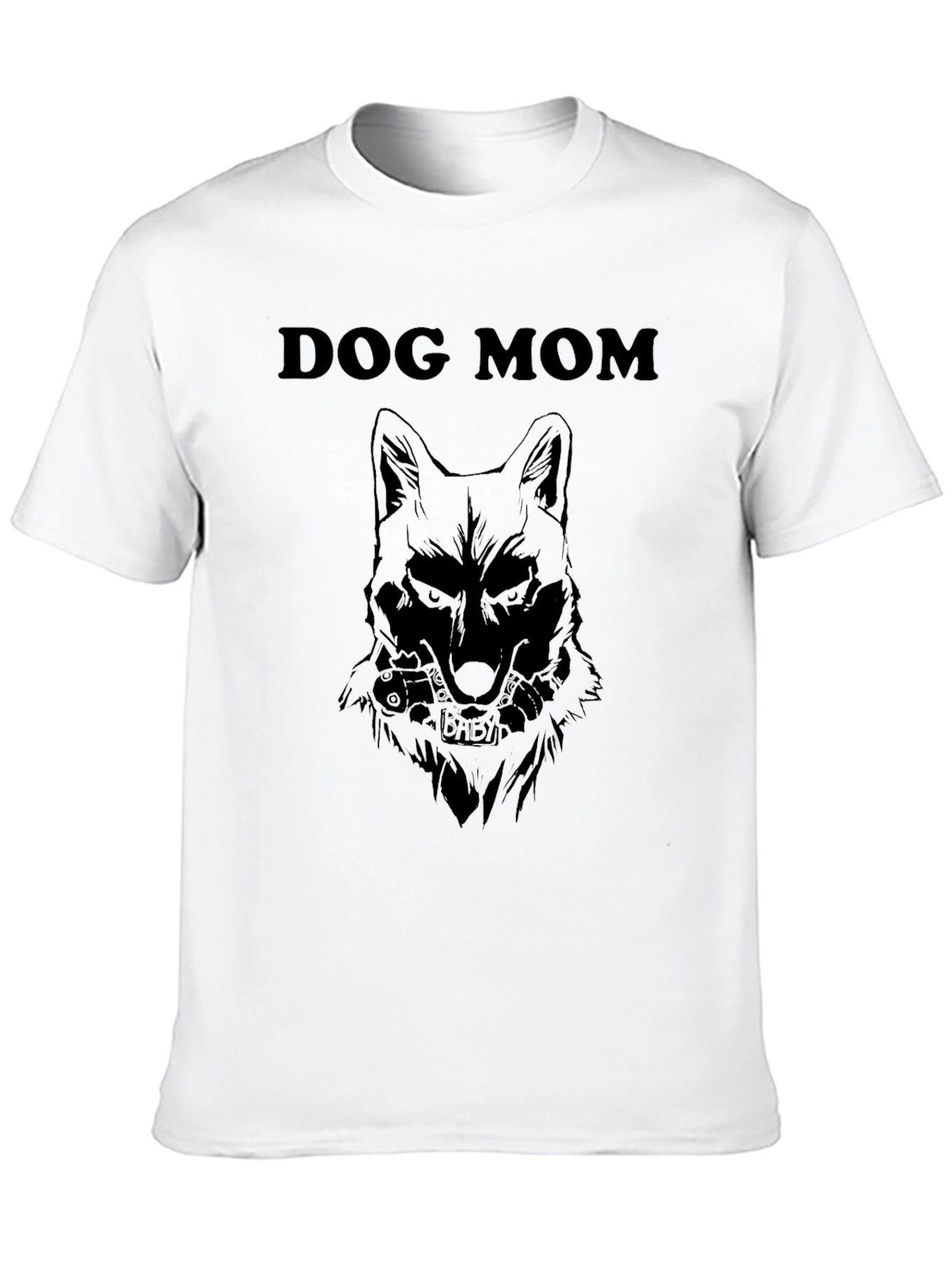 Dog Mom Graphic T-Shirt - Black
