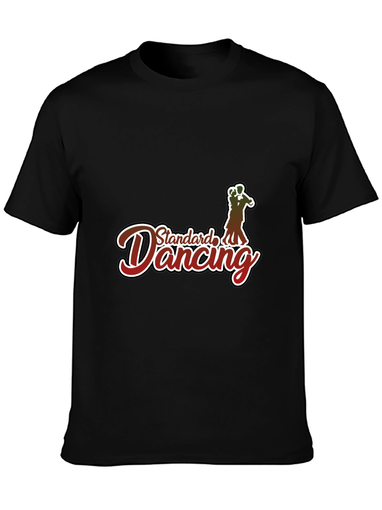 Standard Dancing Graphic Tee - Comfortable Black T-Shirt