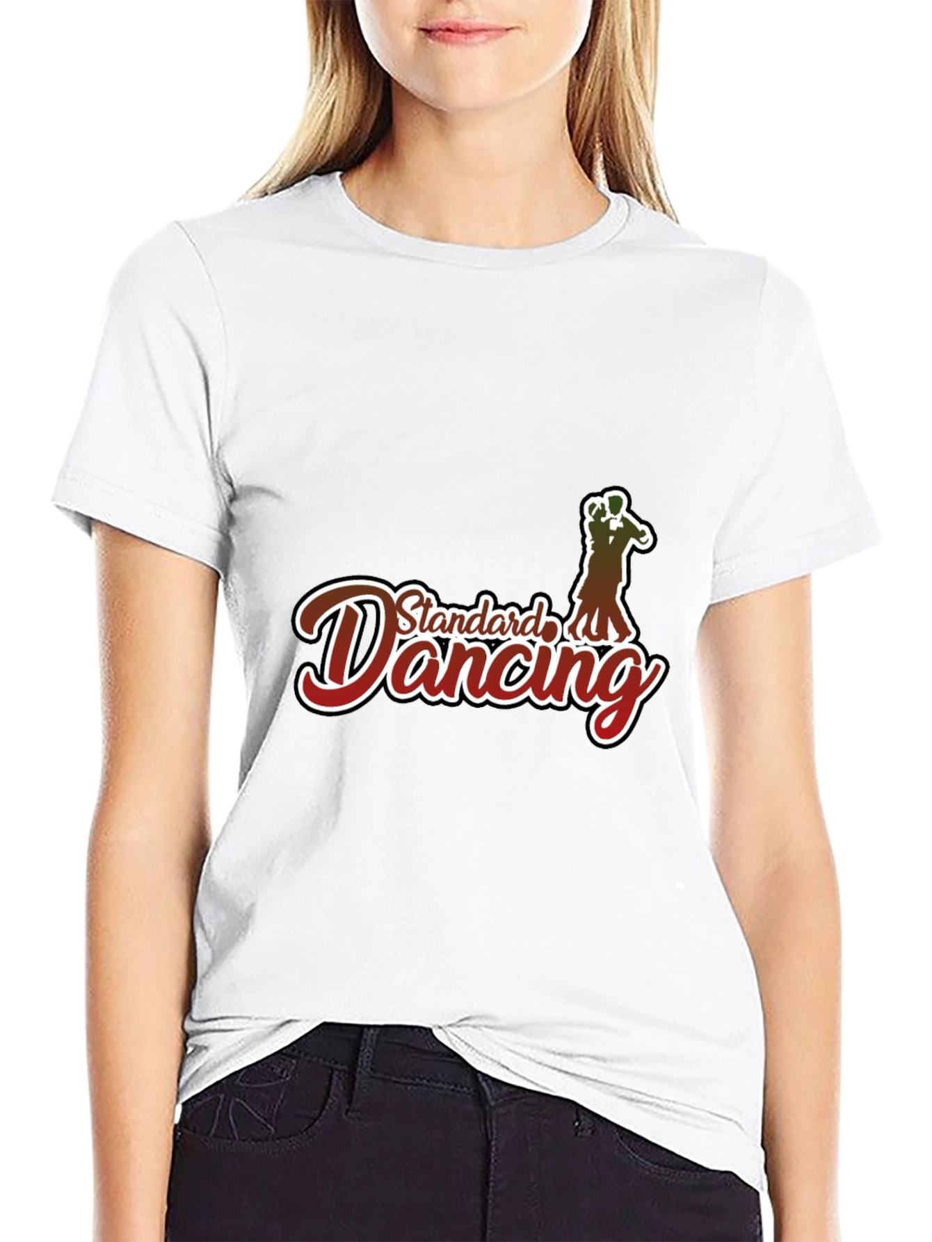 Standard Dancing Graphic Tee - Comfortable Black T-Shirt