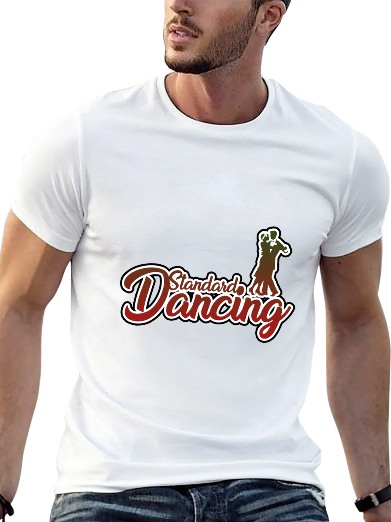 Standard Dancing Graphic Tee - Comfortable Black T-Shirt