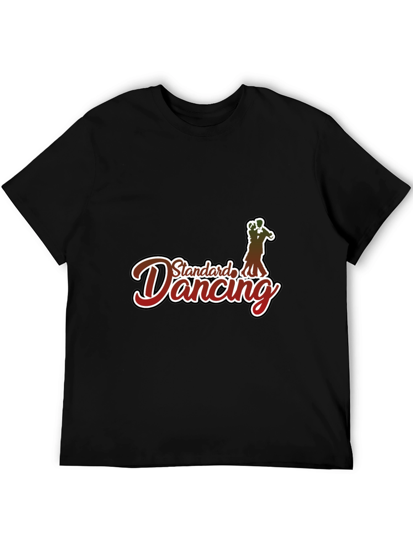 Standard Dancing Graphic Tee - Comfortable Black T-Shirt