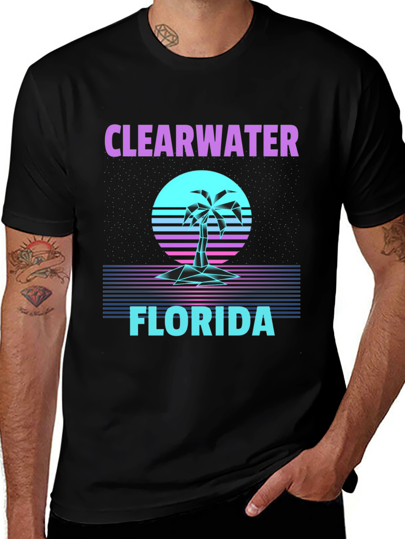 Clearwater Florida Retro Graphic Tee