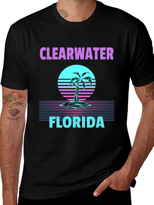 Clearwater Florida Retro Graphic Tee