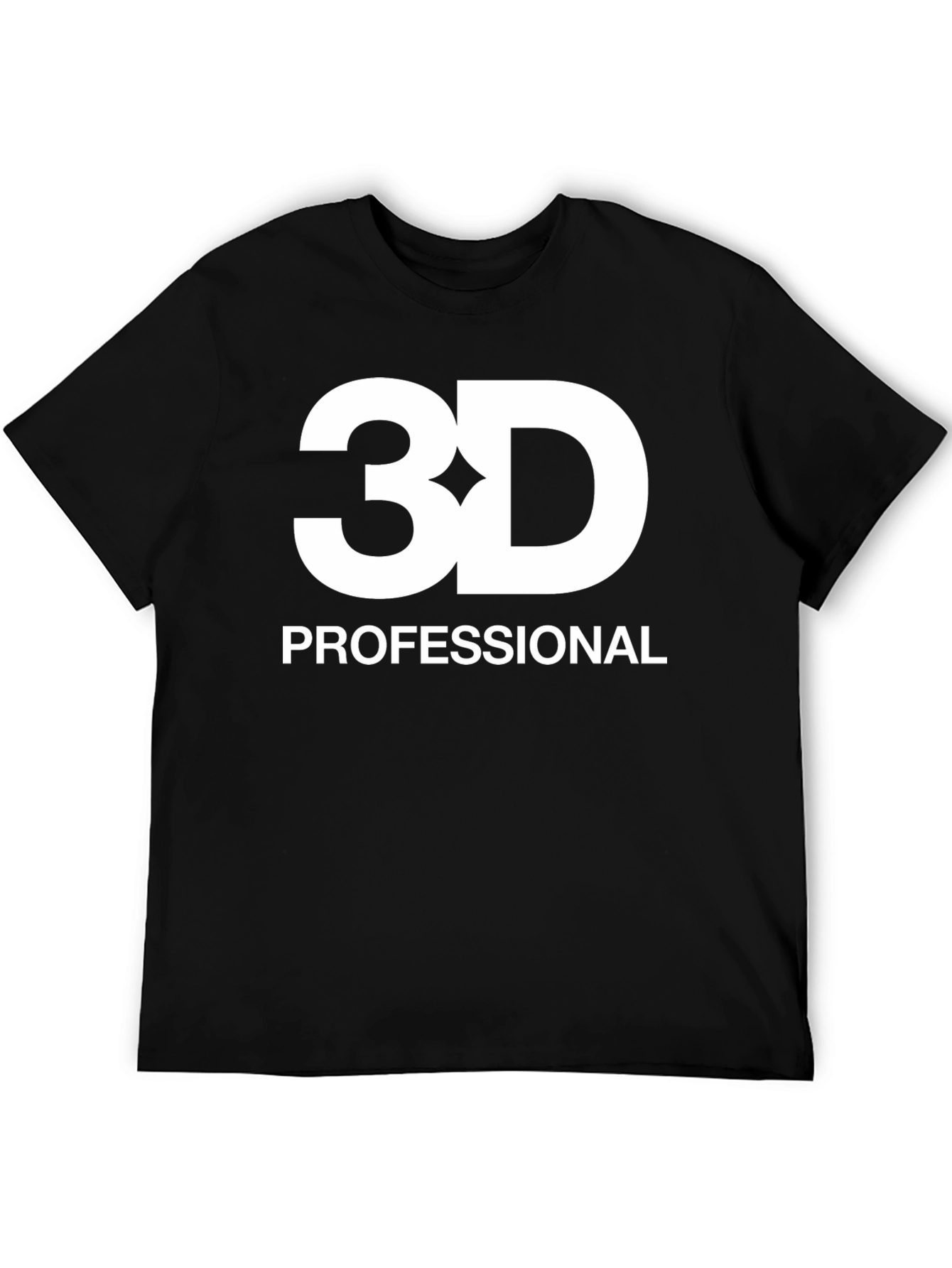 3D Professional Black T-Shirt