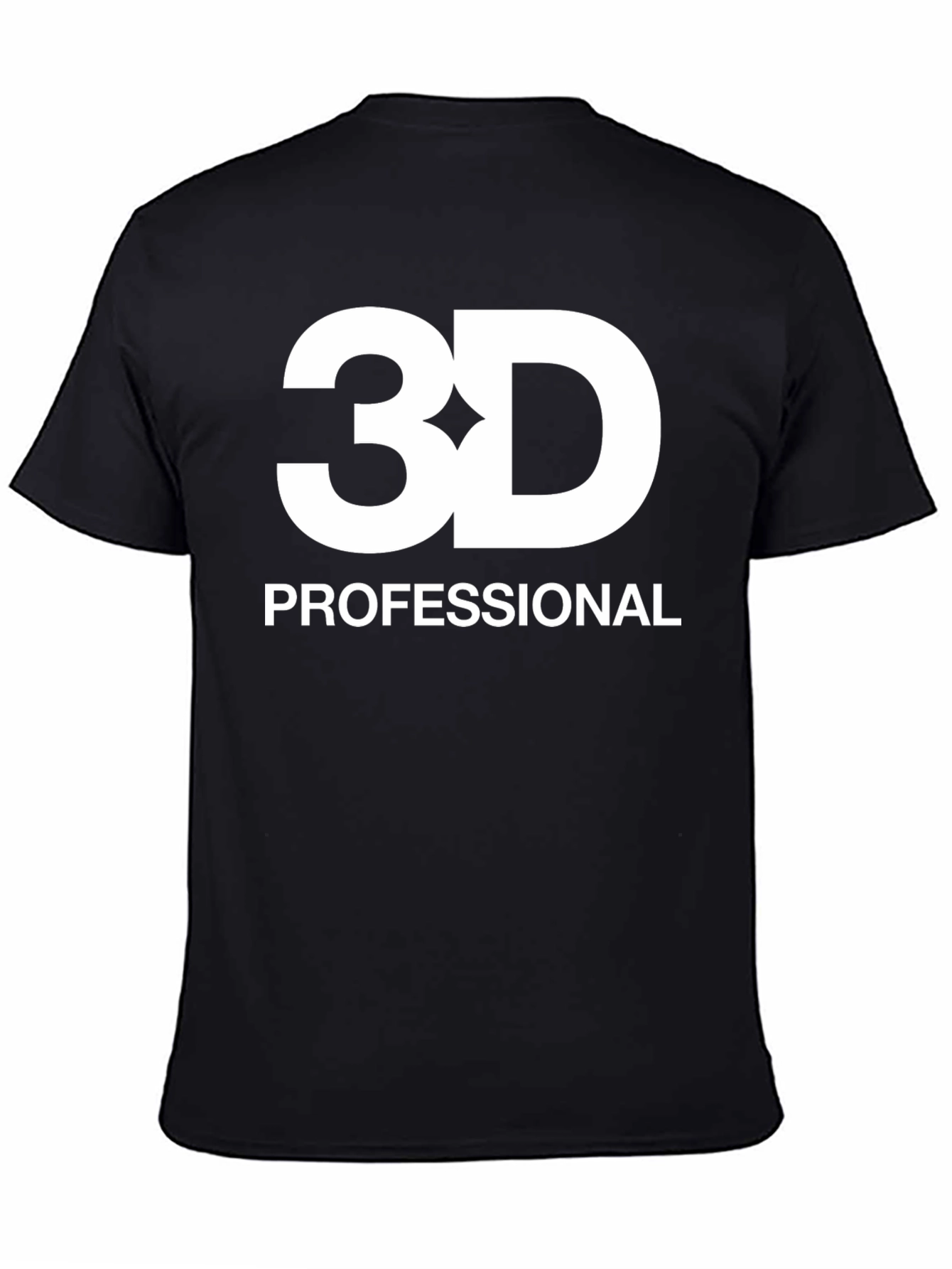 3D Professional Black T-Shirt
