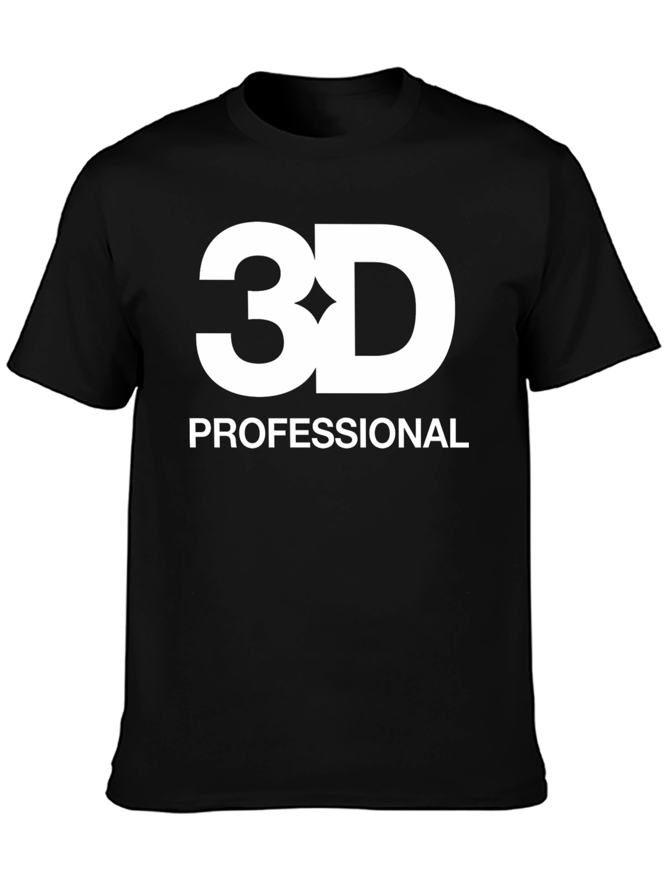 3D Professional Black T-Shirt