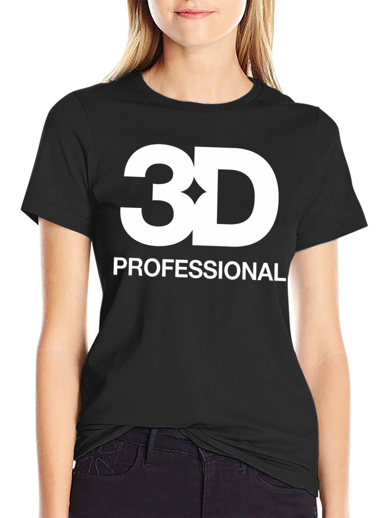 3D Professional Black T-Shirt