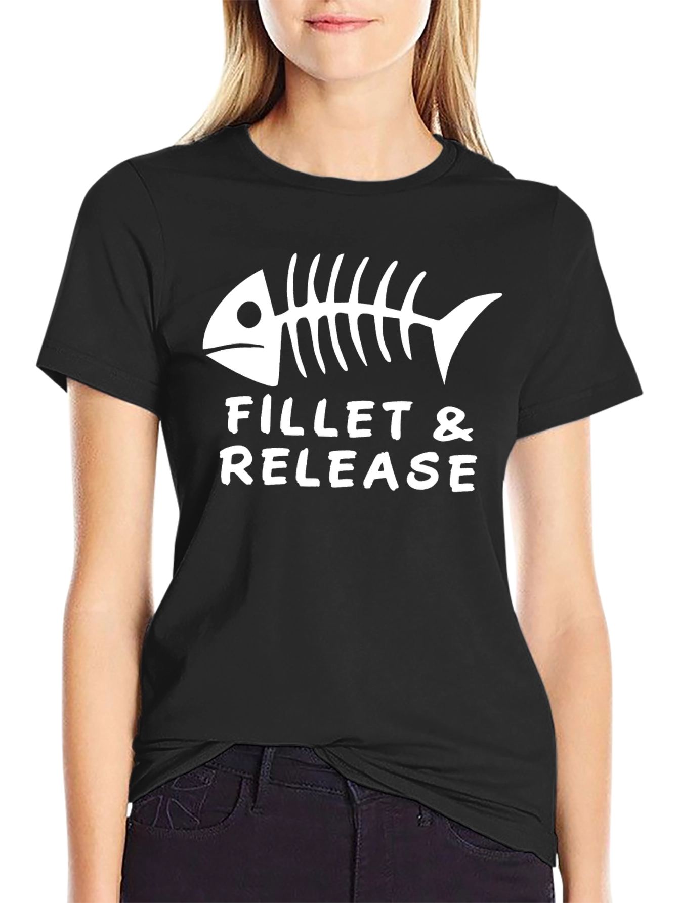 Fillet & Release Fishbone Graphic Tee