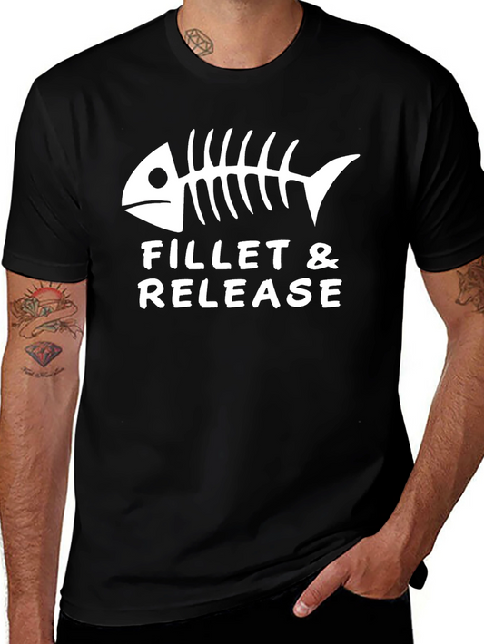 Fillet & Release Fishbone Graphic Tee
