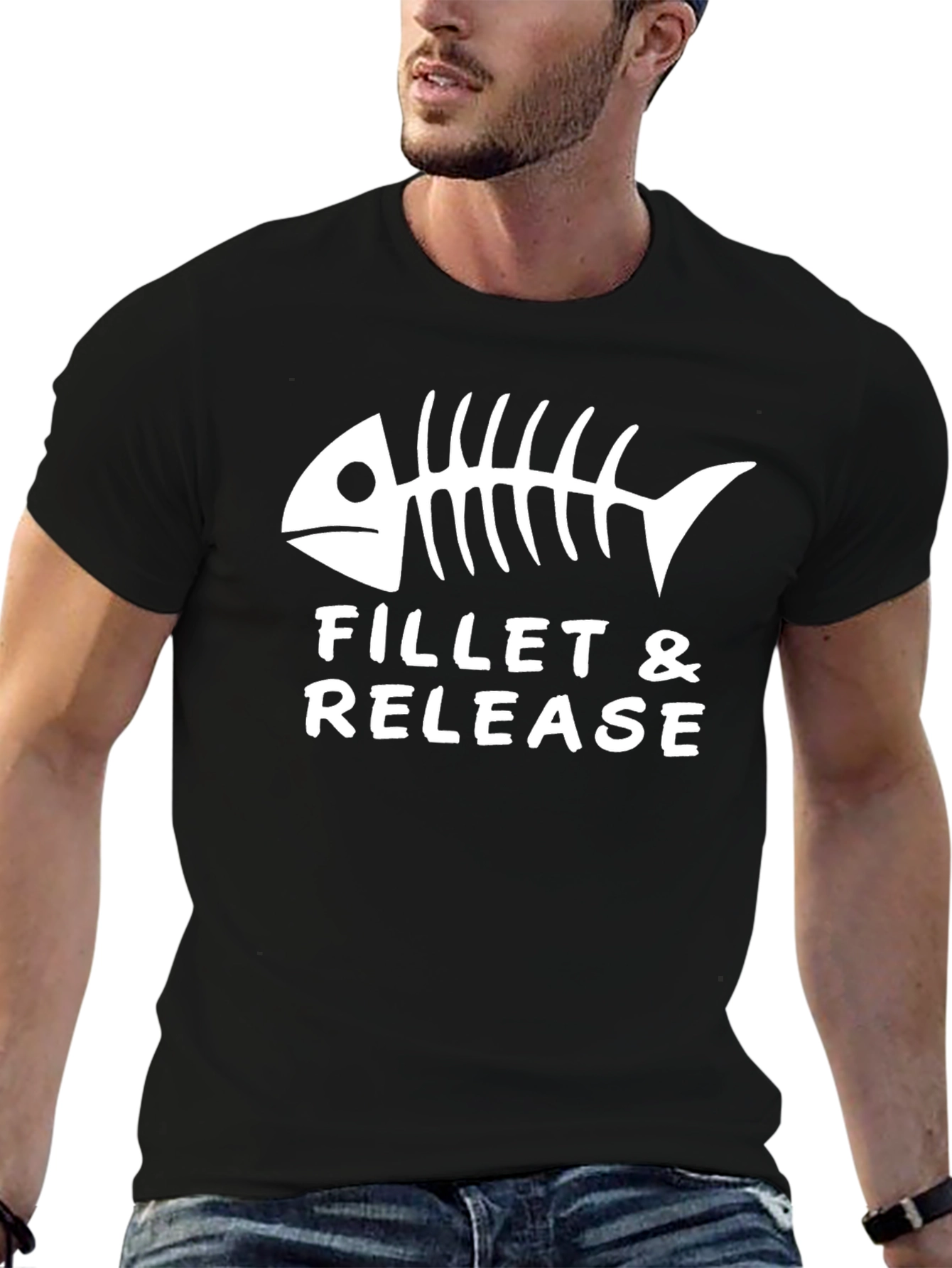 Fillet & Release Fishbone Graphic Tee