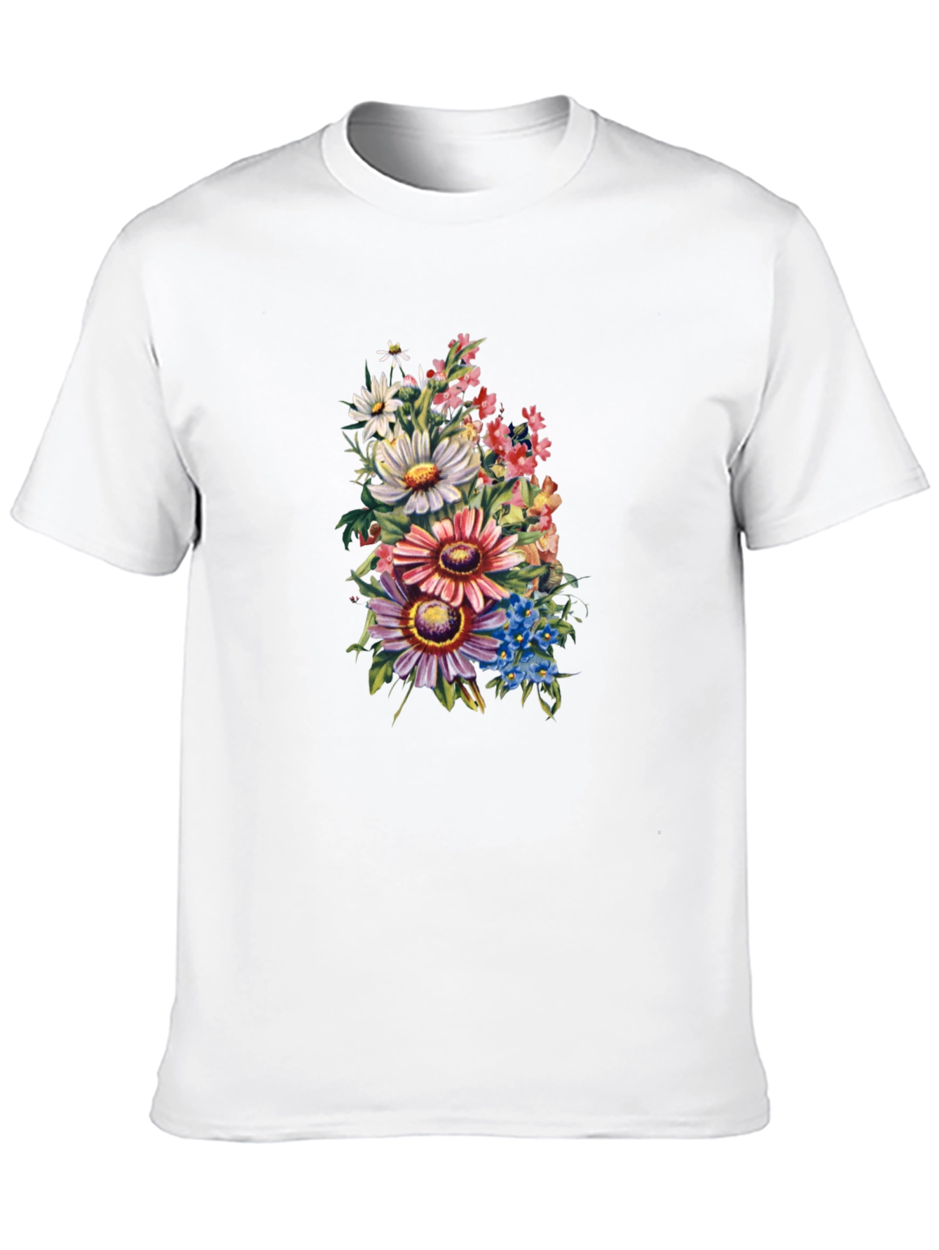Floral Bouquet Graphic T-Shirt - Unique Design