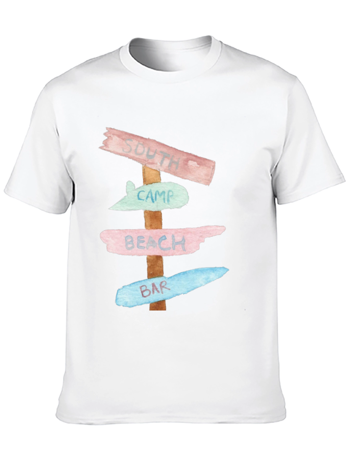 South Camp Beach Bar Signpost T-Shirt