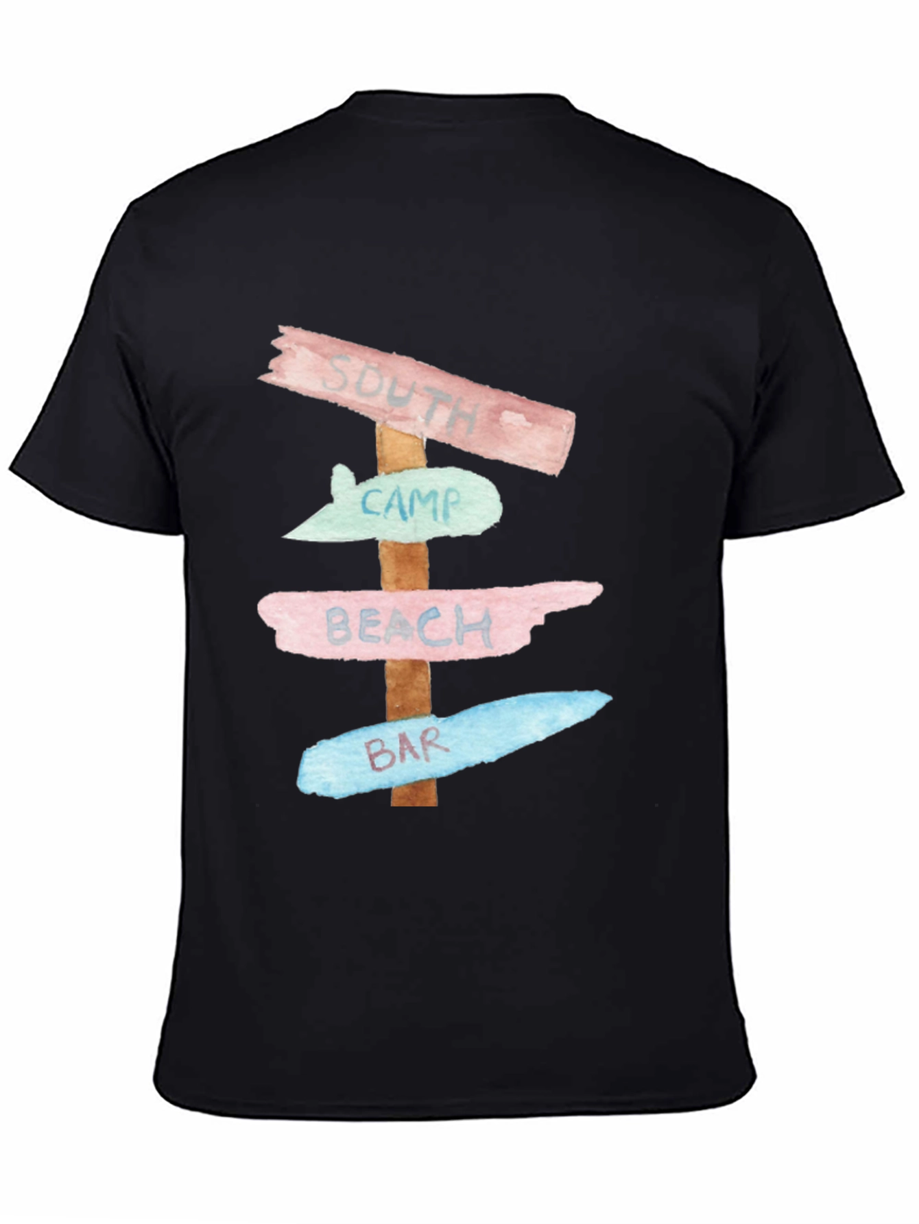 South Camp Beach Bar Signpost T-Shirt