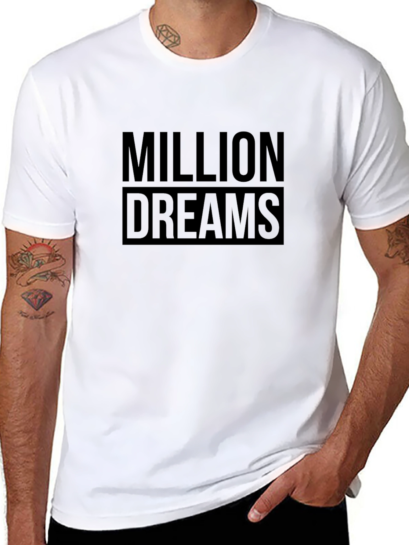 Million Dreams Black Graphic Tee