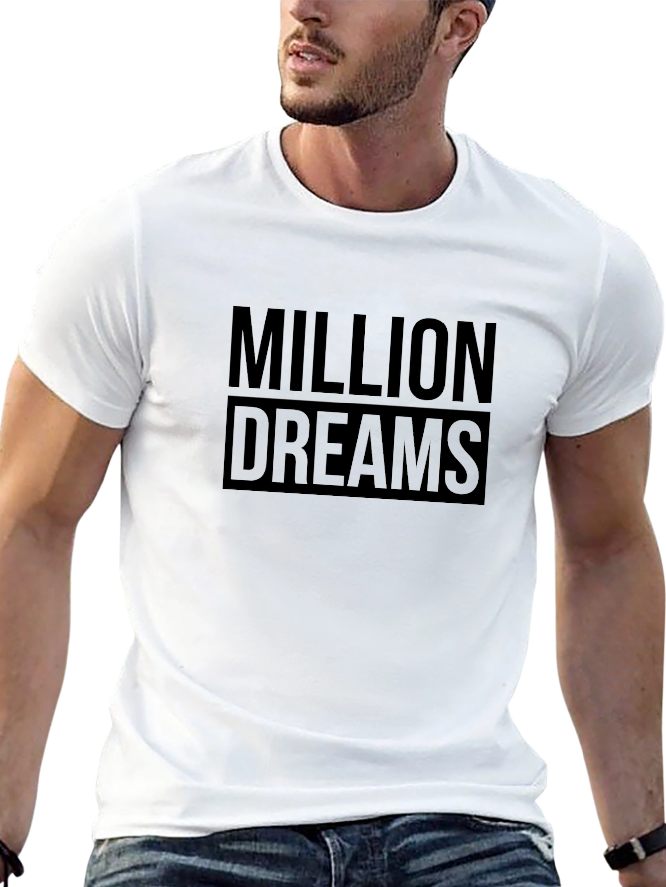 Million Dreams Black Graphic Tee