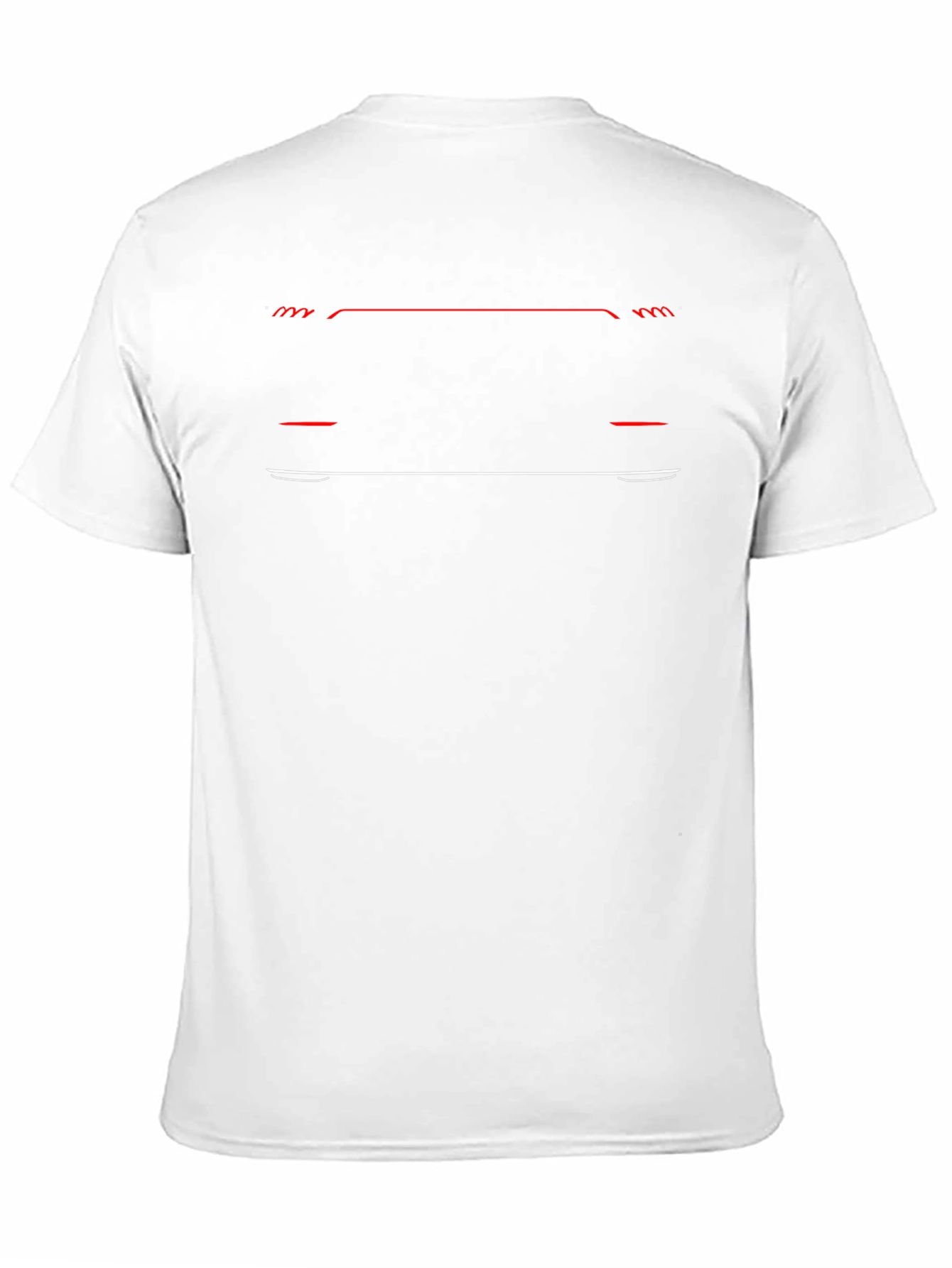 Sleek Car Outline Black T-Shirt