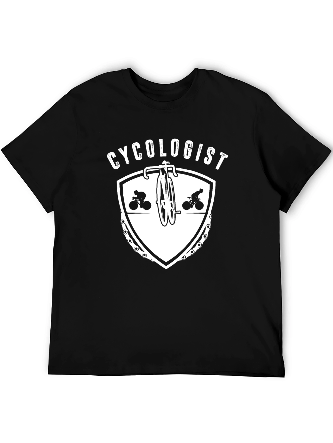 Cycologist Graphic Tee - Black Cotton Bicycle Lover T-Shirt