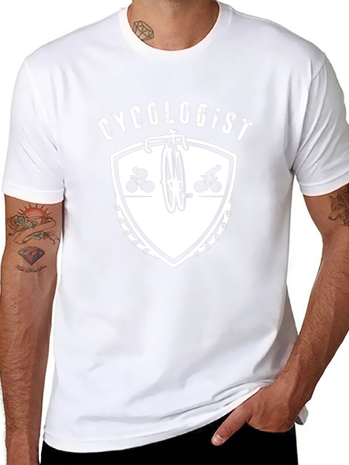 Cycologist Graphic Tee - Black Cotton Bicycle Lover T-Shirt