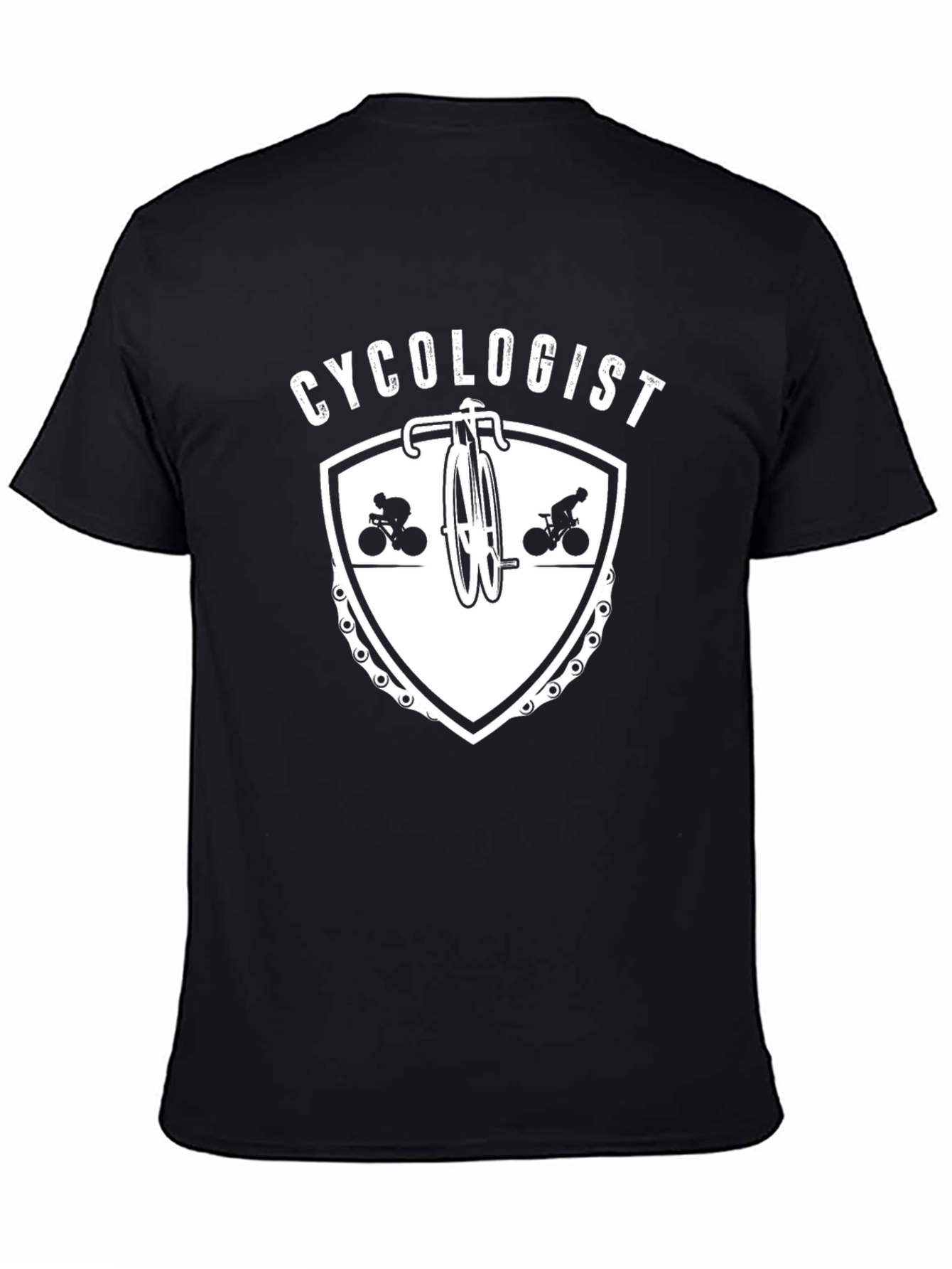 Cycologist Graphic Tee - Black Cotton Bicycle Lover T-Shirt
