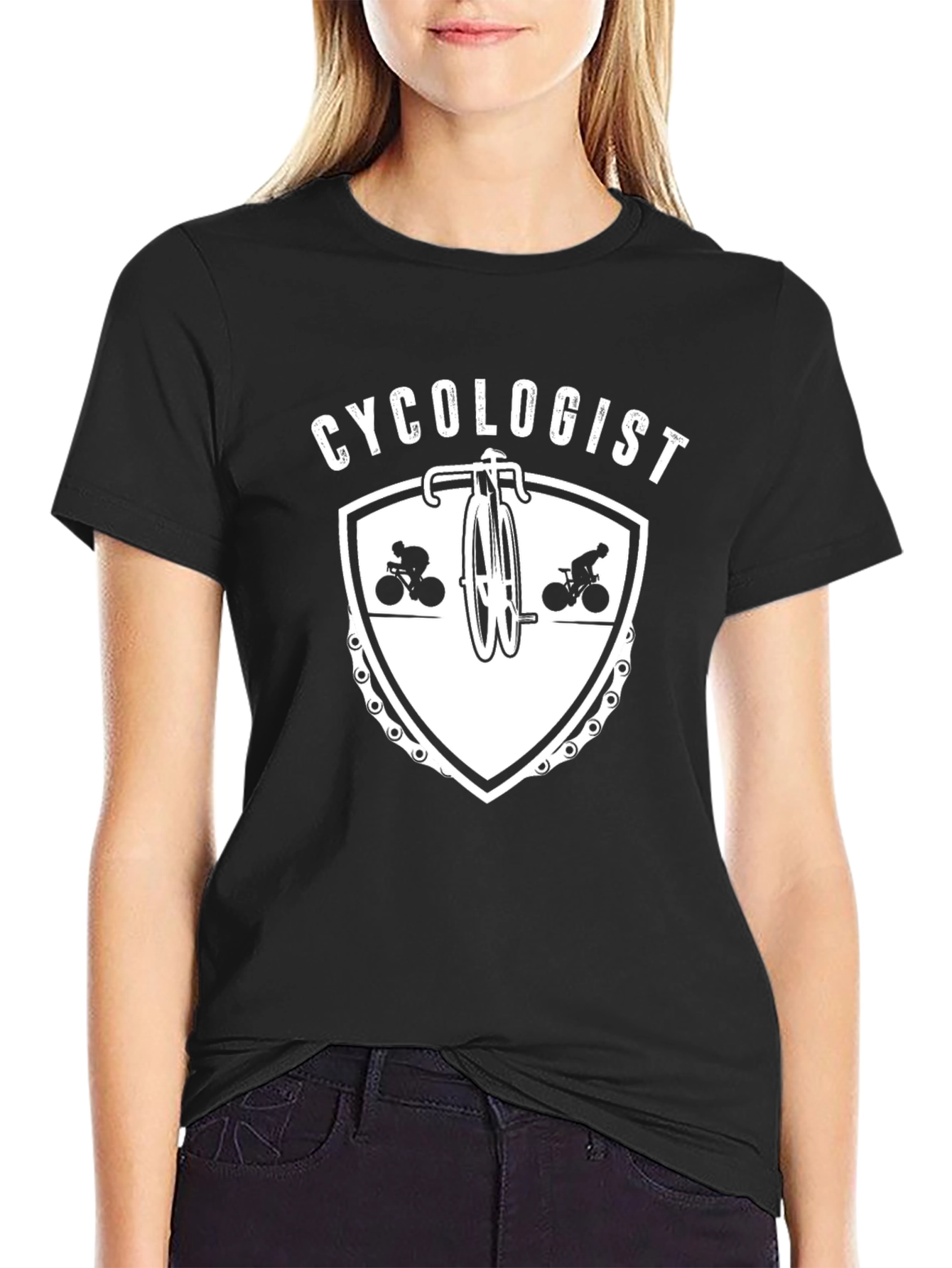 Cycologist Graphic Tee - Black Cotton Bicycle Lover T-Shirt