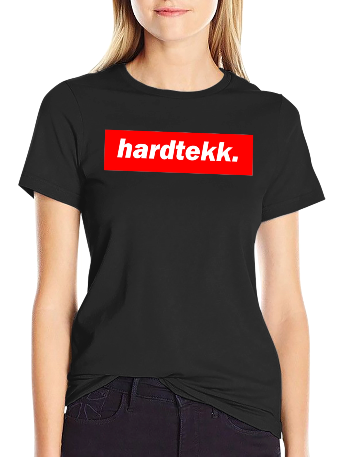 Hardtekk. Box Logo T-Shirt - Bold Streetwear