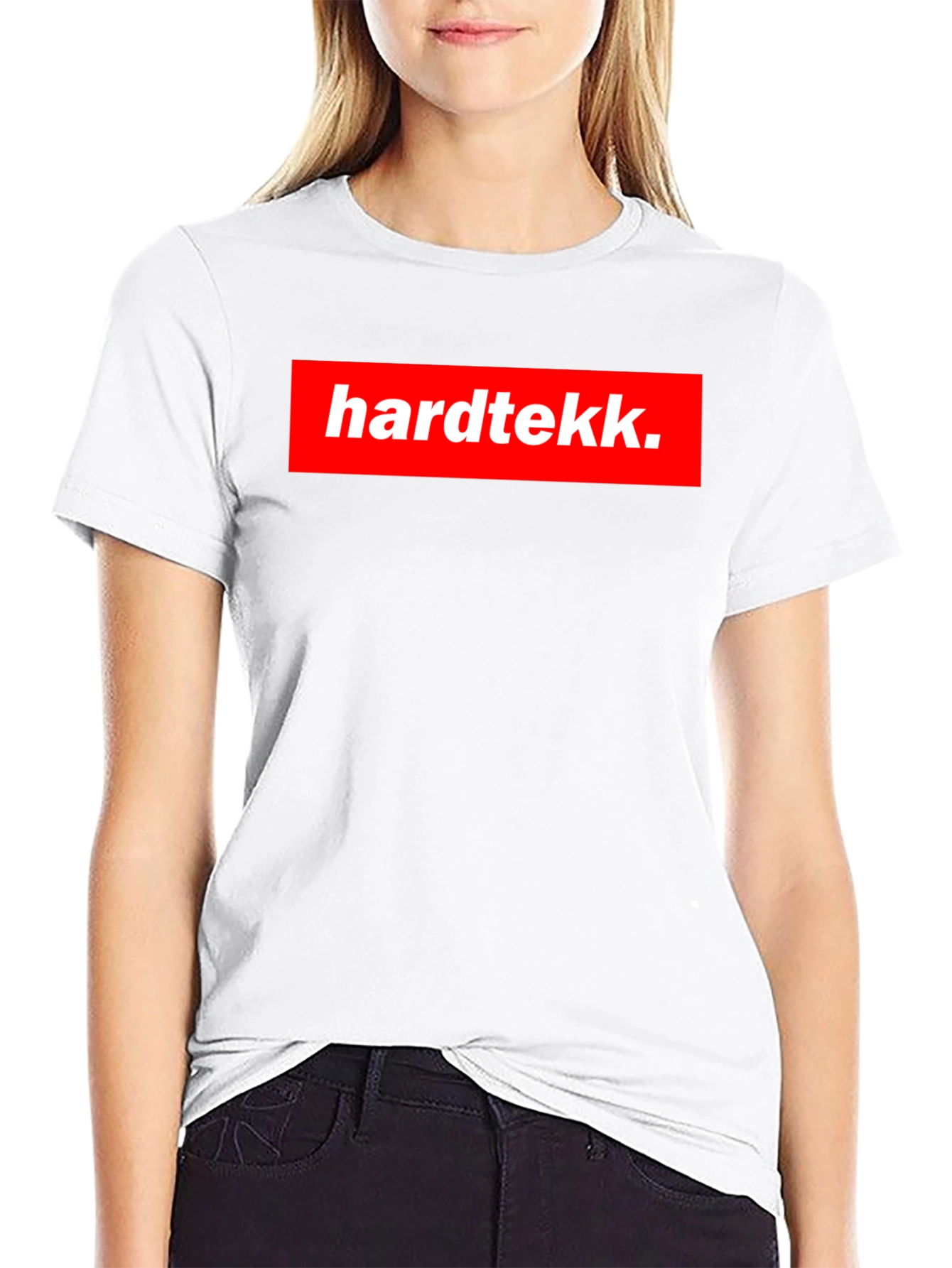 Hardtekk. Box Logo T-Shirt - Bold Streetwear