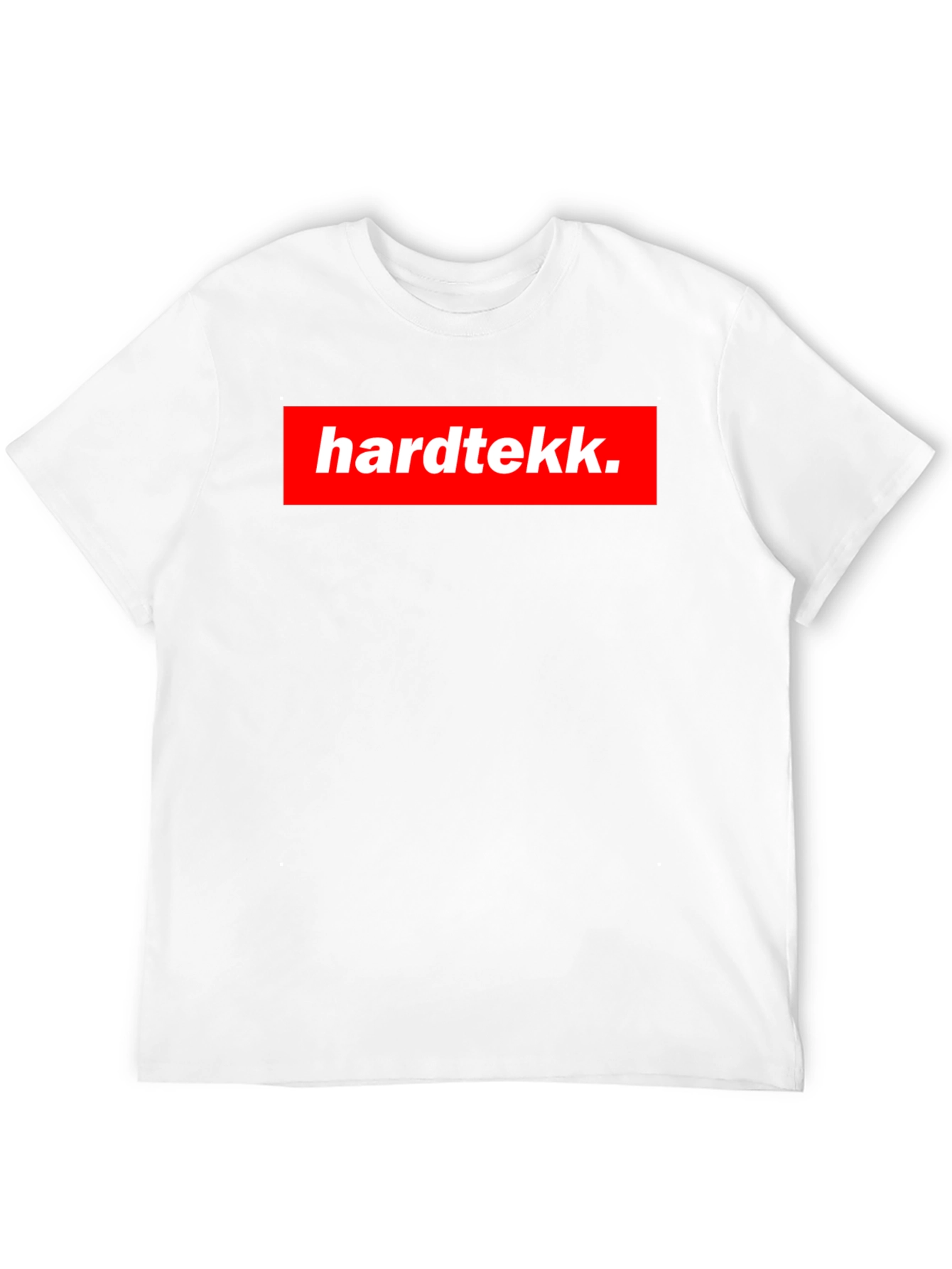 Hardtekk. Box Logo T-Shirt - Bold Streetwear