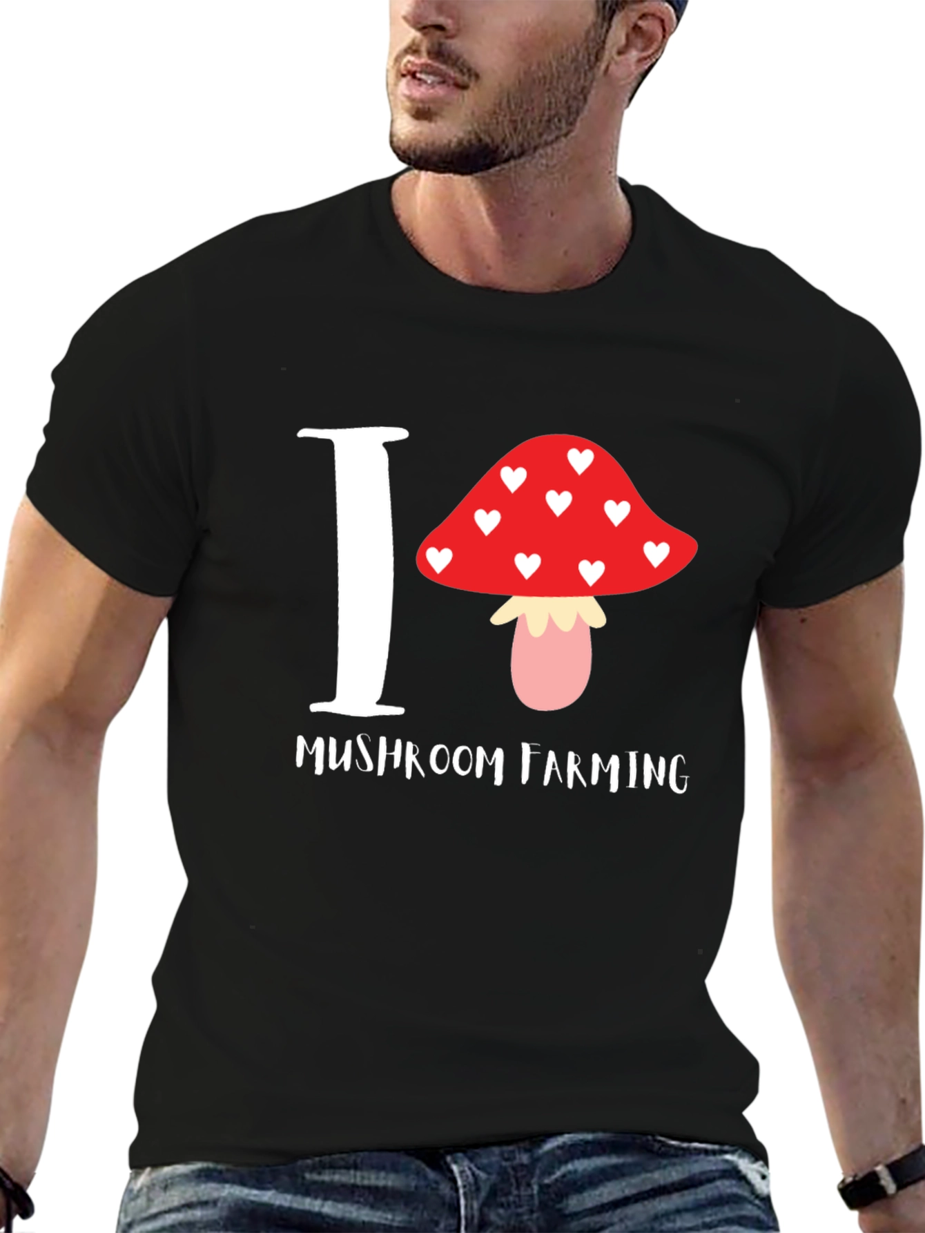I Love Mushroom Farming T-Shirt