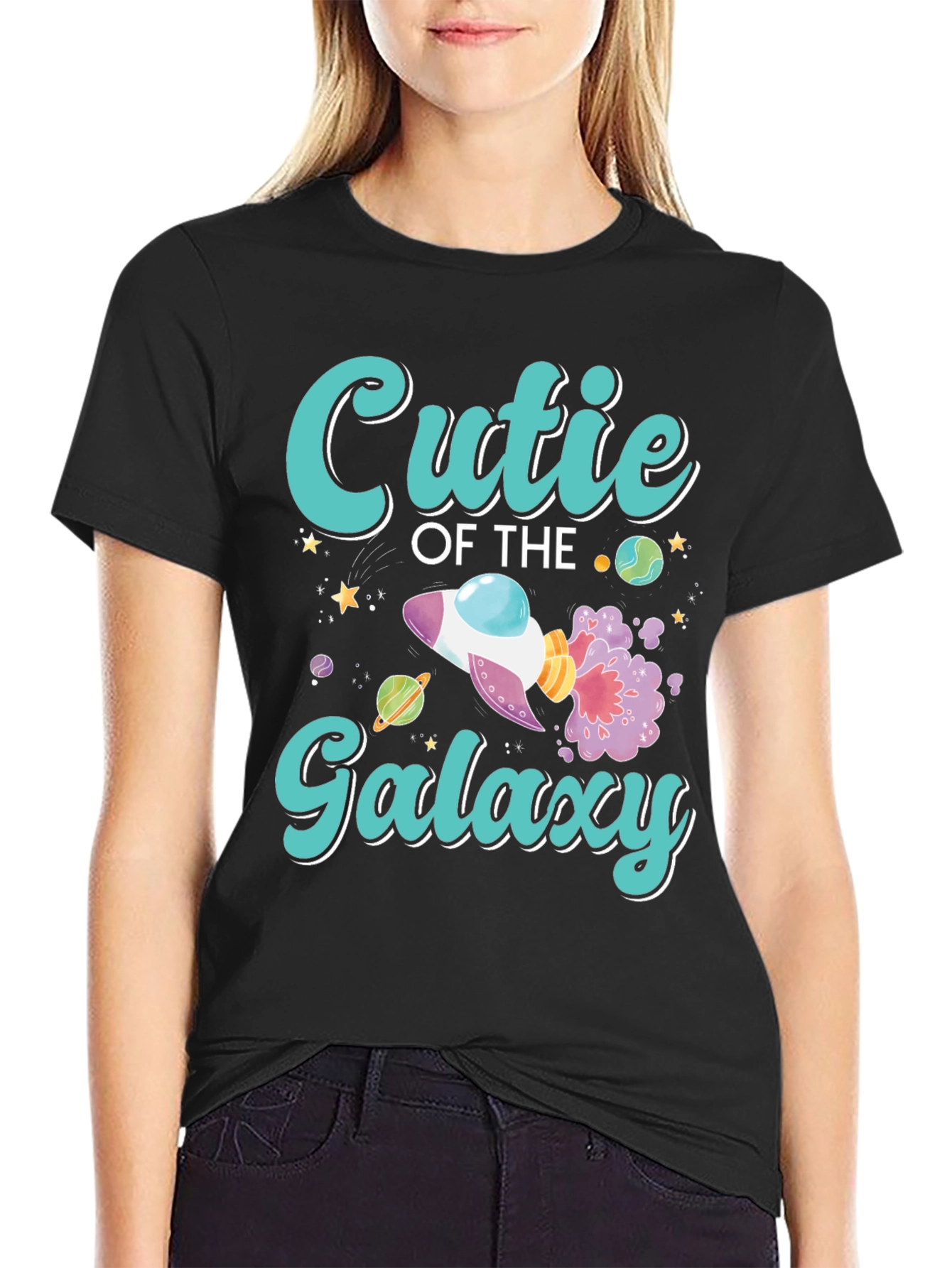 Cutie of the Galaxy Black T-Shirt