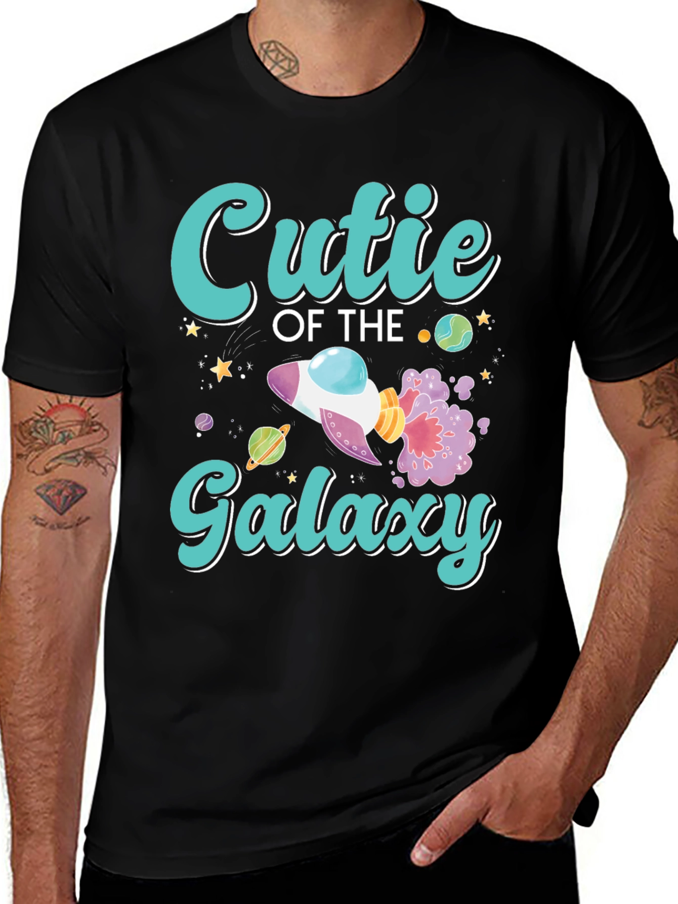 Cutie of the Galaxy Black T-Shirt