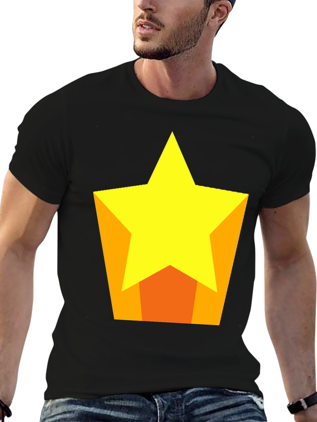 Star Graphic Black T-Shirt | Casual Comfort