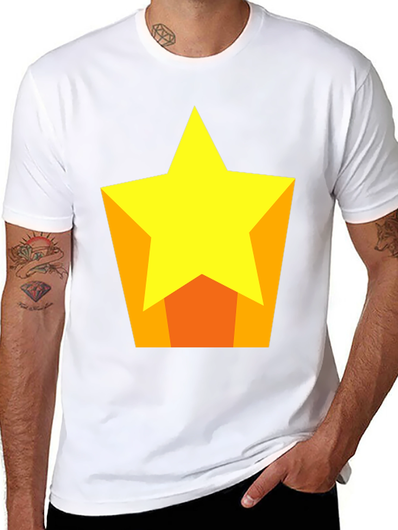 Star Graphic Black T-Shirt | Casual Comfort