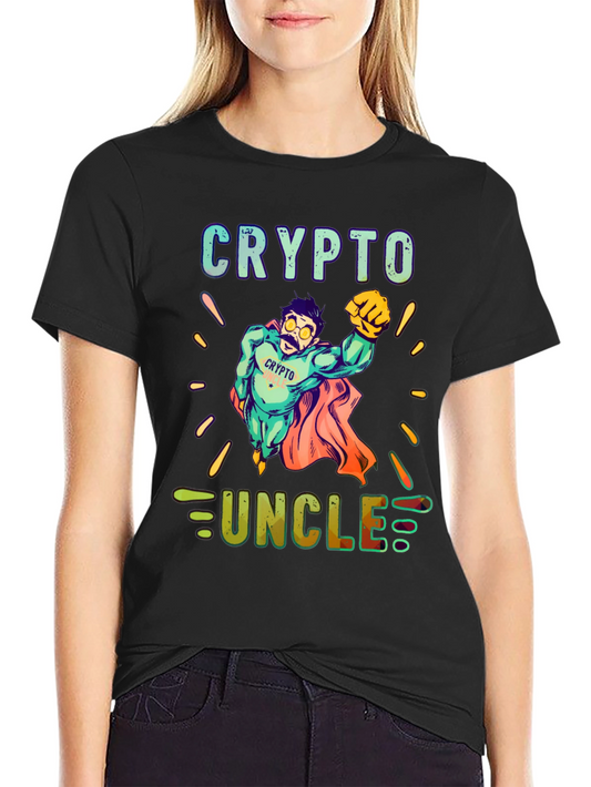 Crypto Uncle T-Shirt - Superhero Design
