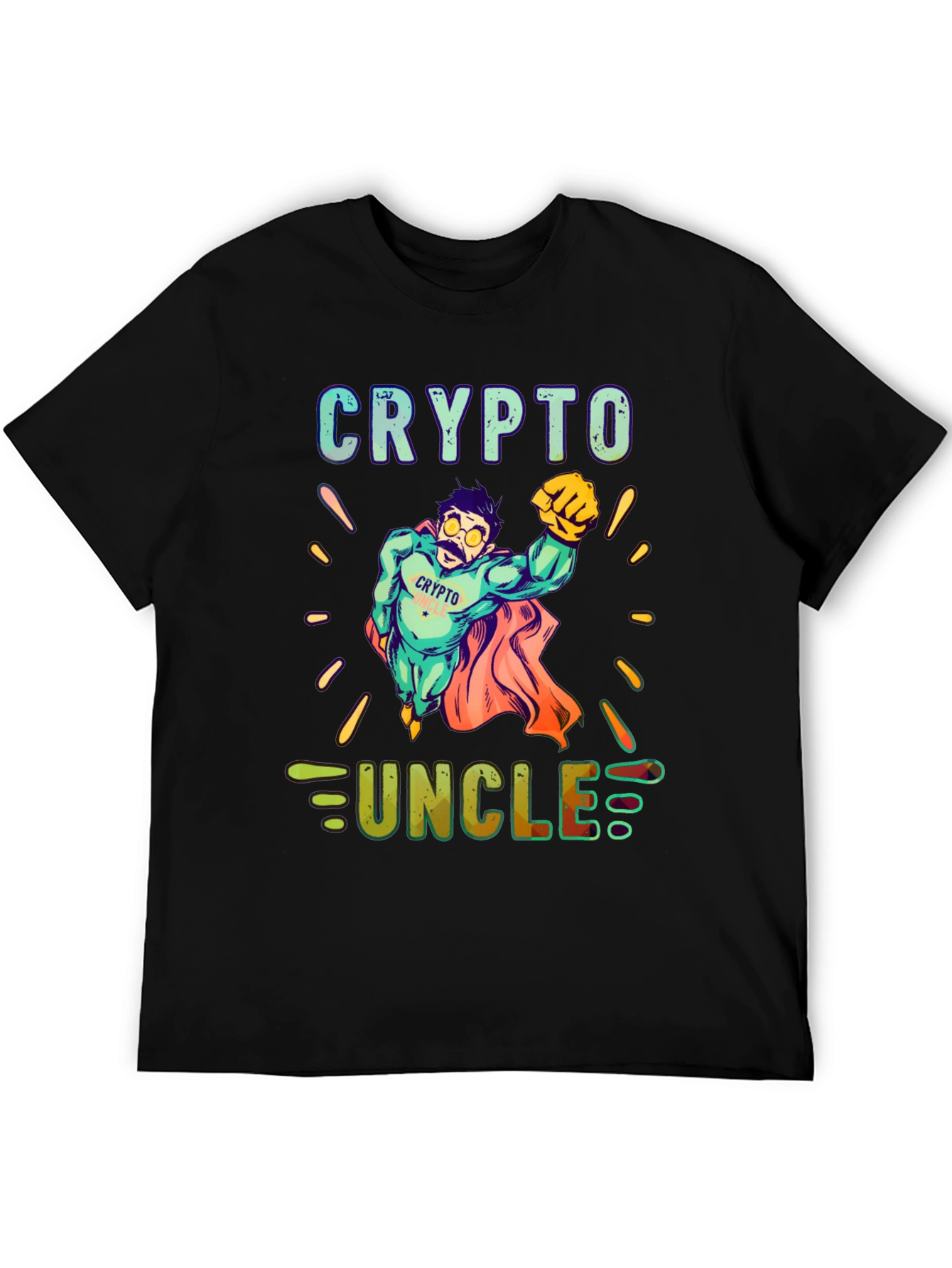 Crypto Uncle T-Shirt - Superhero Design