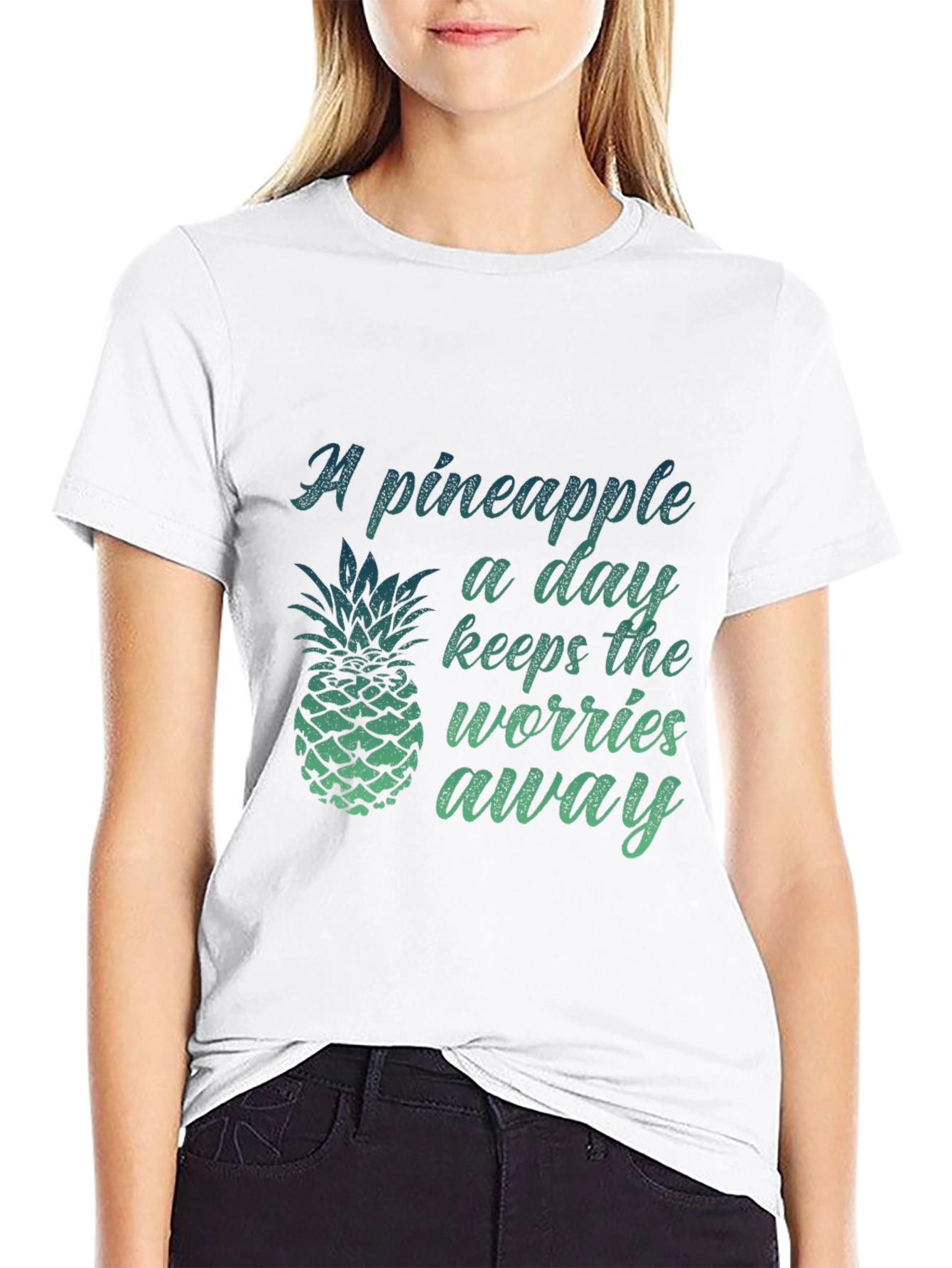 Pineapple A Day Graphic Tee - Tropical Vibes